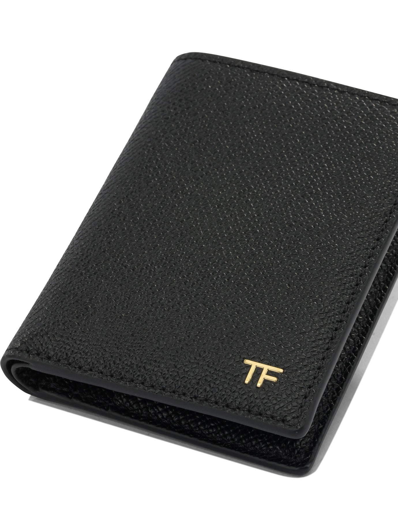 Tom Ford Small Grain Leather Folding Card Holder