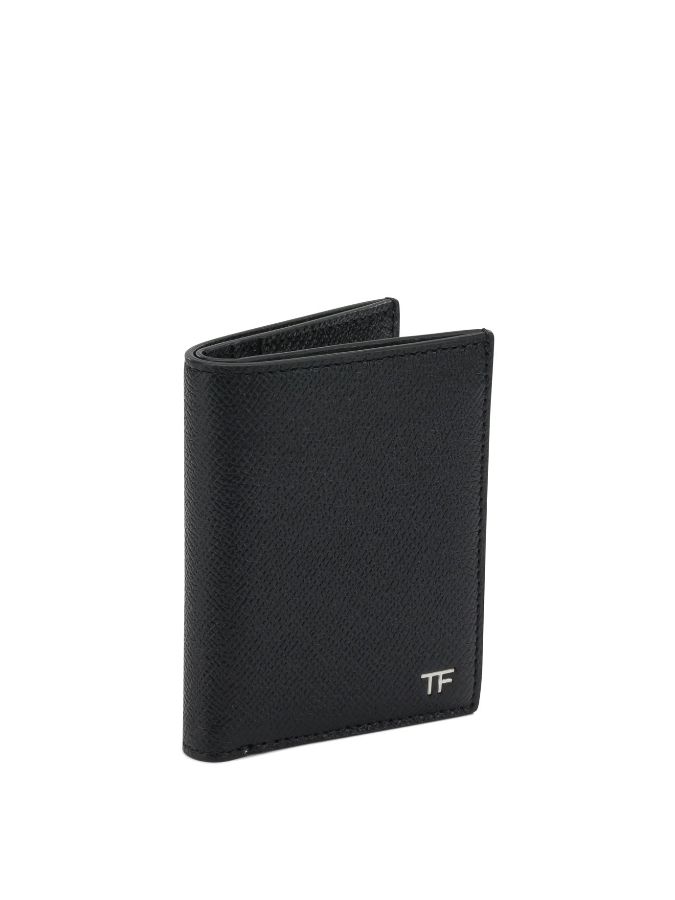 Tom Ford Small Grain Leather Folding Card Holder