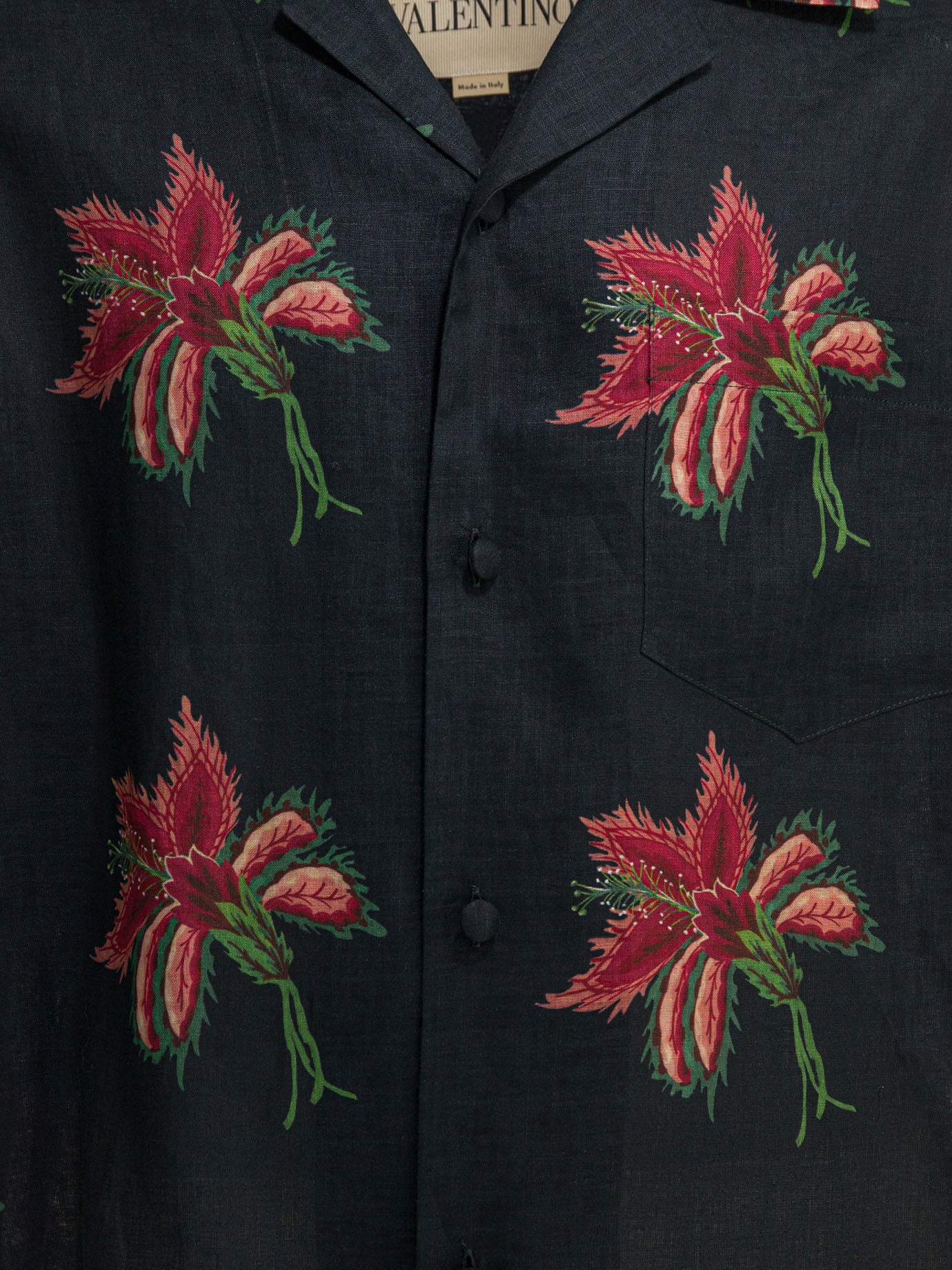Valentino Papier Floral Casual Shirt
