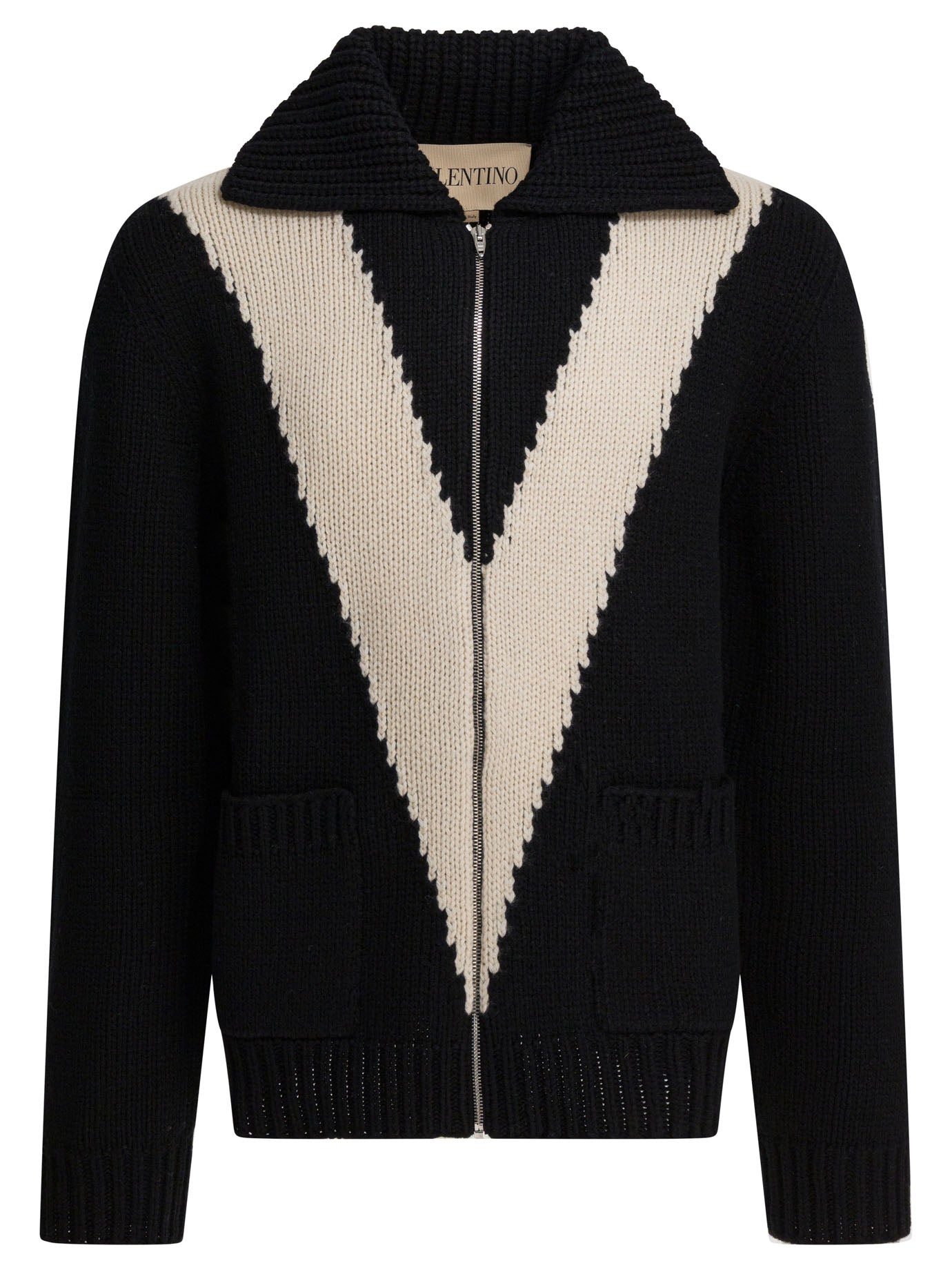 Valentino Cardigan With Inlaid V