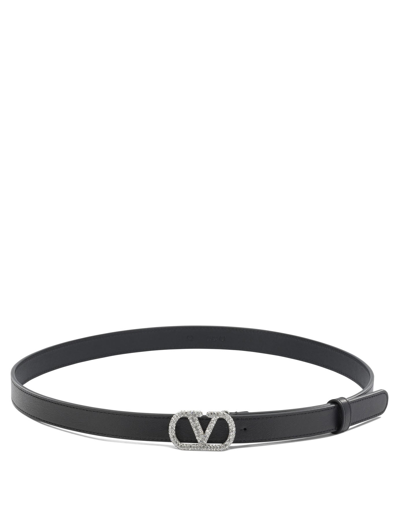 Valentino Garavani V Logo Signature Leather Belt