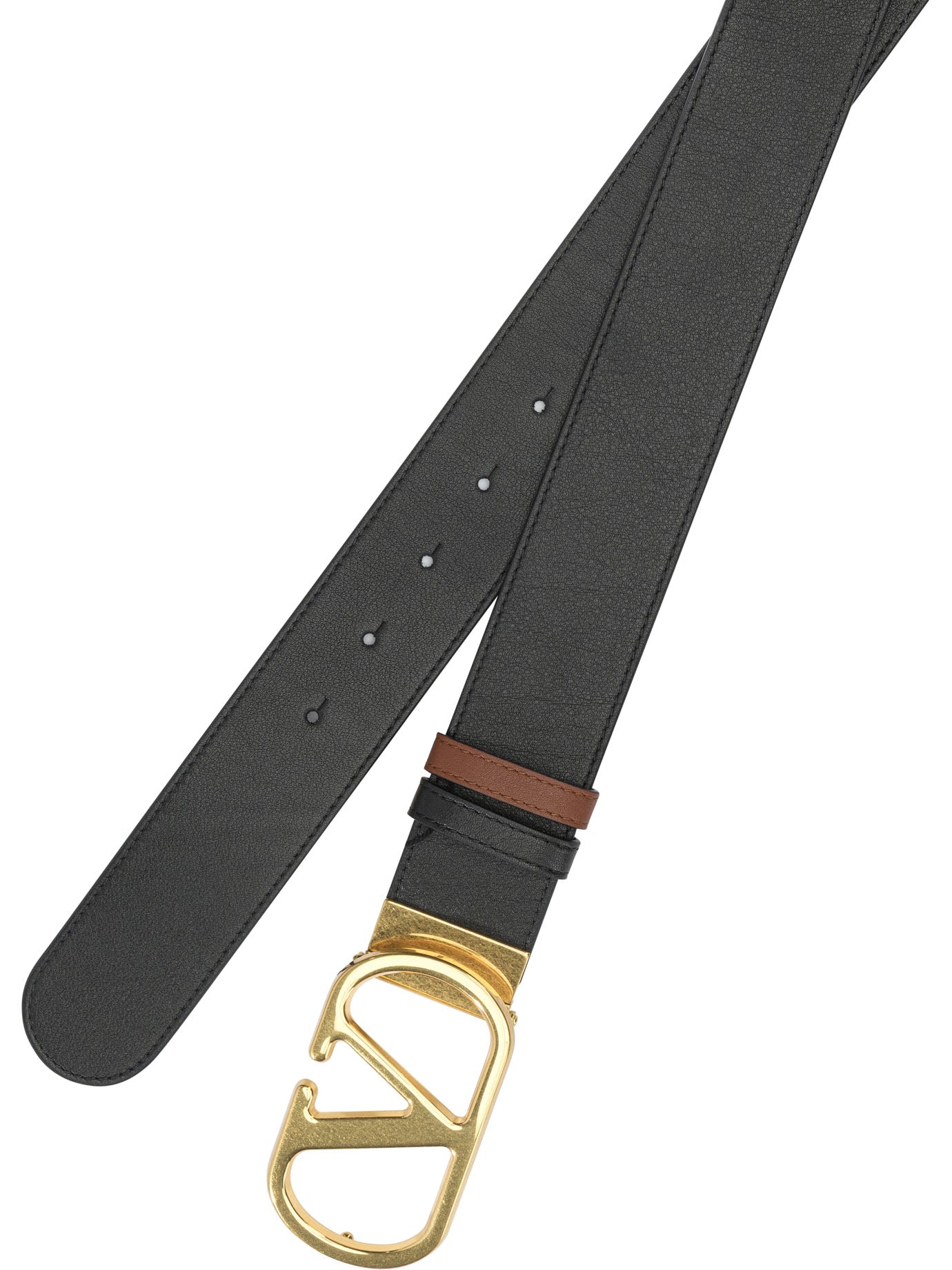 Valentino Garavani Vlogo Signature Reversible Leather Belt