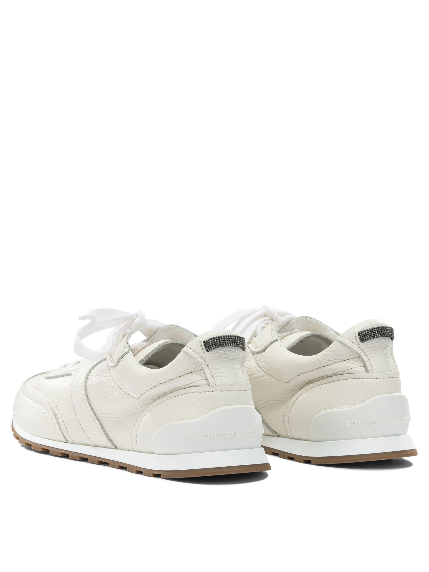 Brunello Cucinelli Shiny Loops Low-Top Sneakers