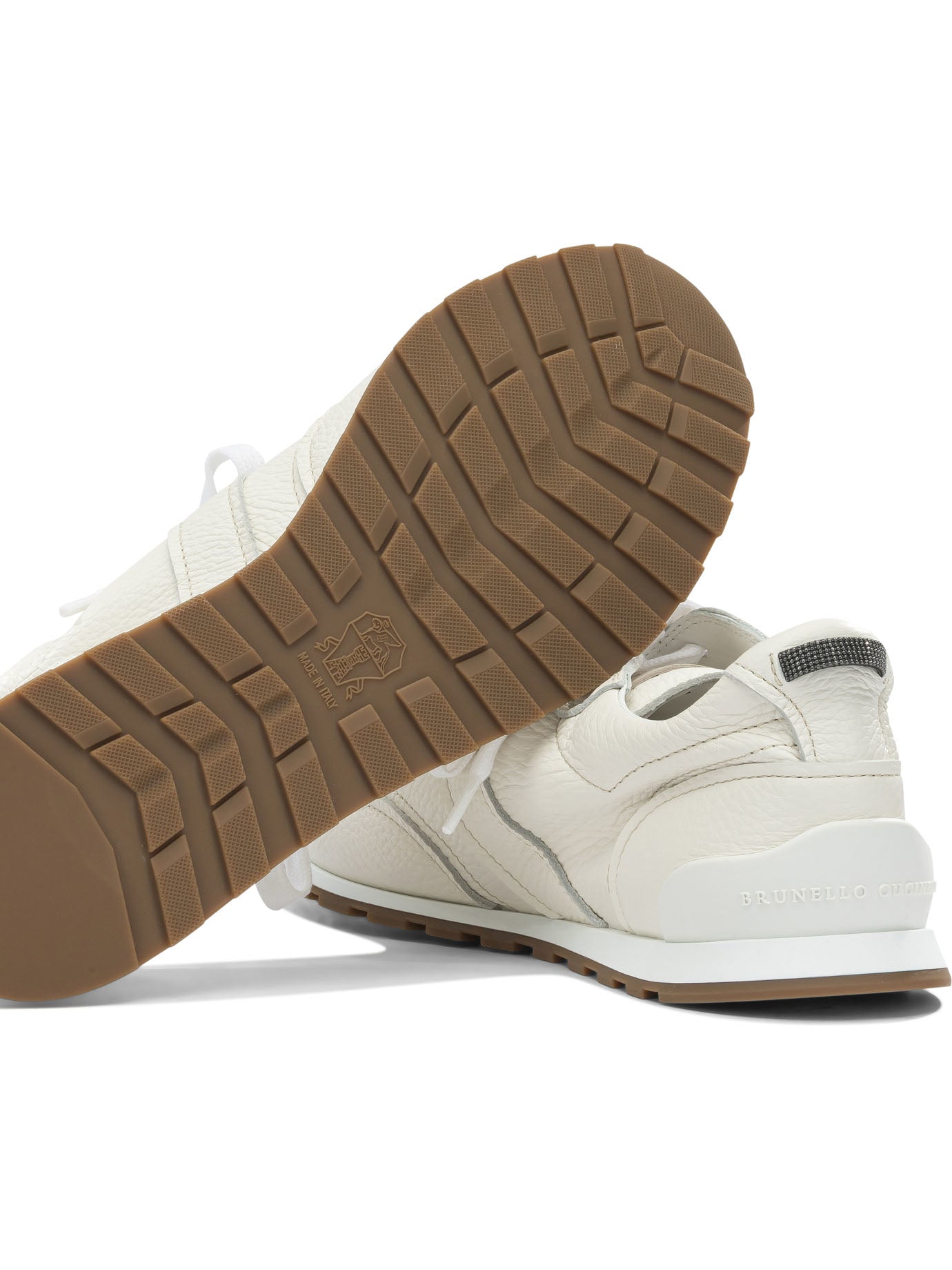Brunello Cucinelli Shiny Loops Low-Top Sneakers