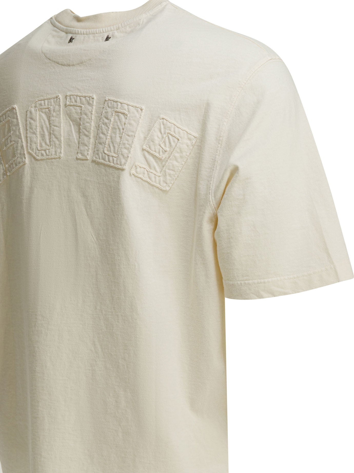Golden Goose Jersey T-Shirt With Reverse Logo