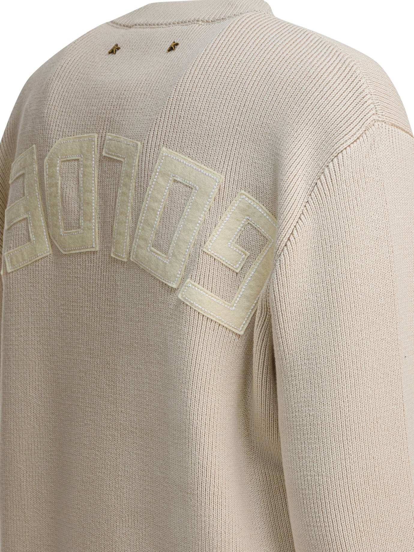 Golden Goose Crewneck Sweater With Reverse Logo
