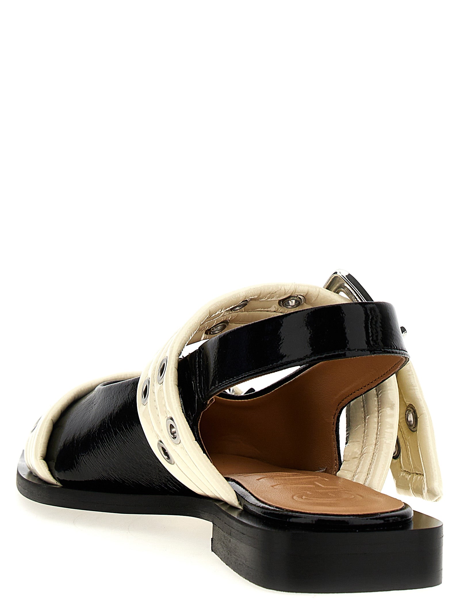 Ganni 'Wide Belt Buckle' Ballet Flats