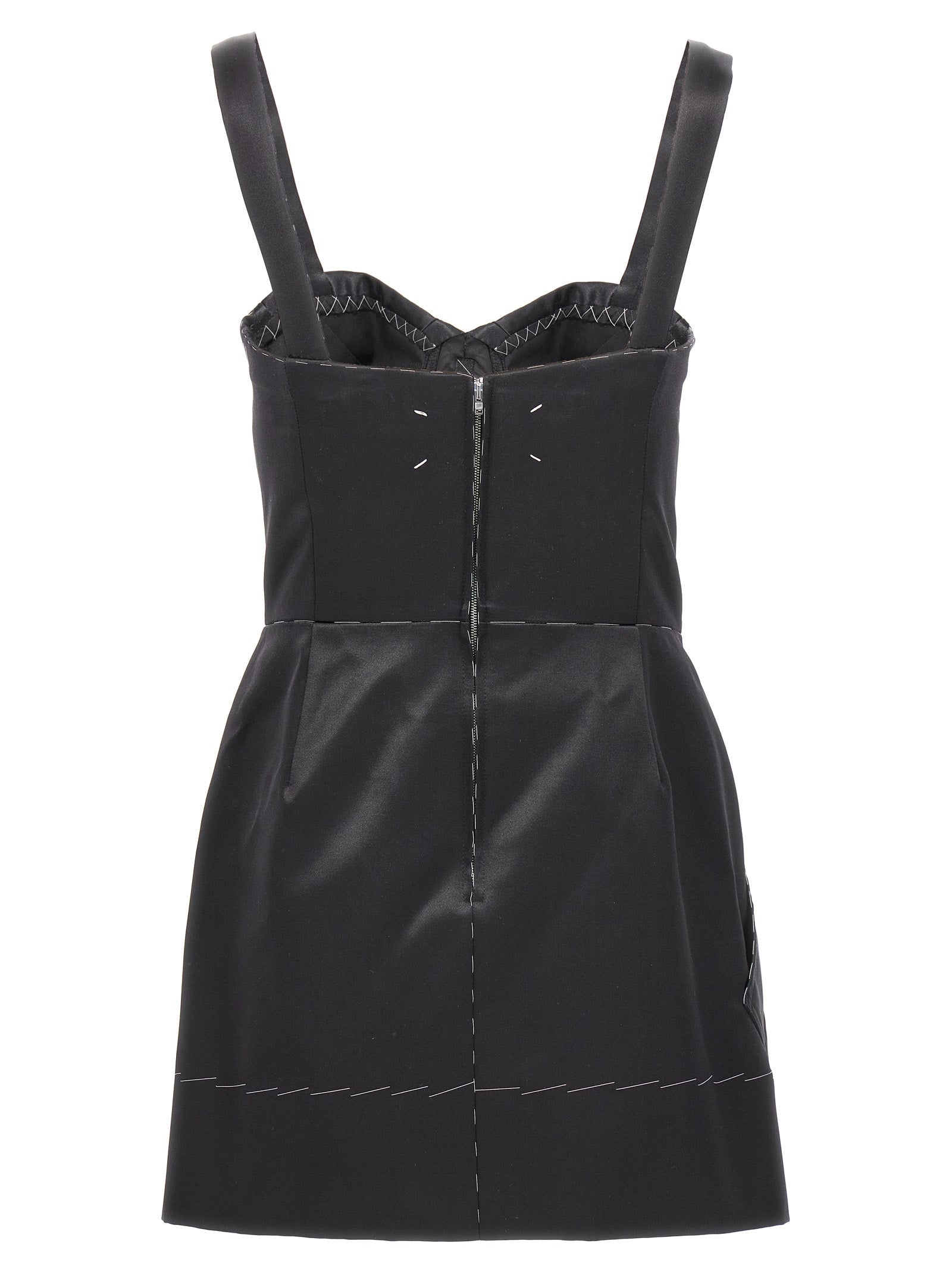 Maison Margiela Contrast Stitching Corset Dress