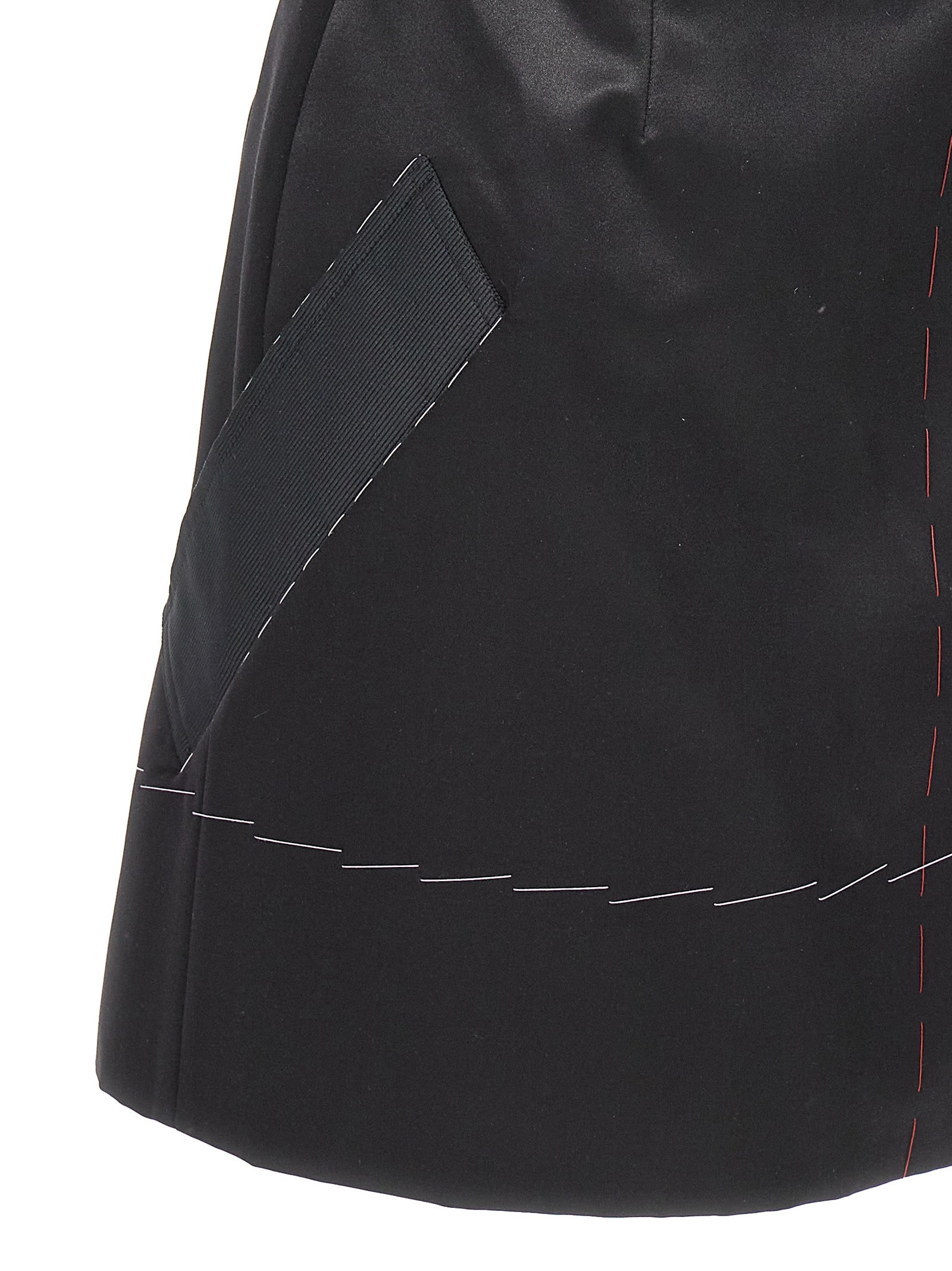 Maison Margiela Contrast Stitching Corset Dress