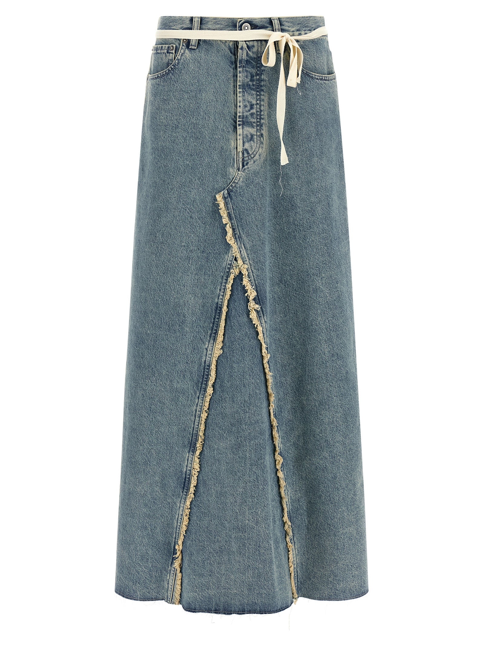 Maison Margiela Raw Hem Denim Skirt