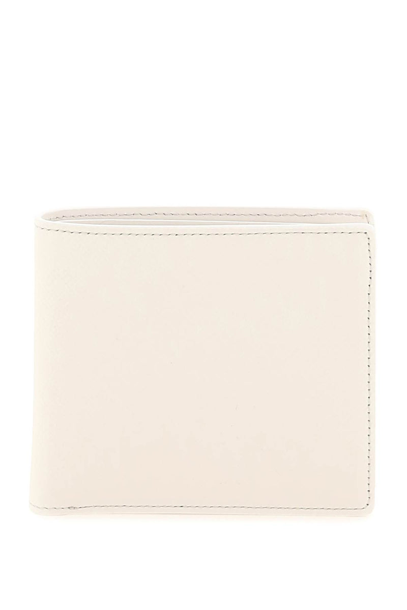 Maison Margiela Grained Leather Bi-Fold Wallet White
