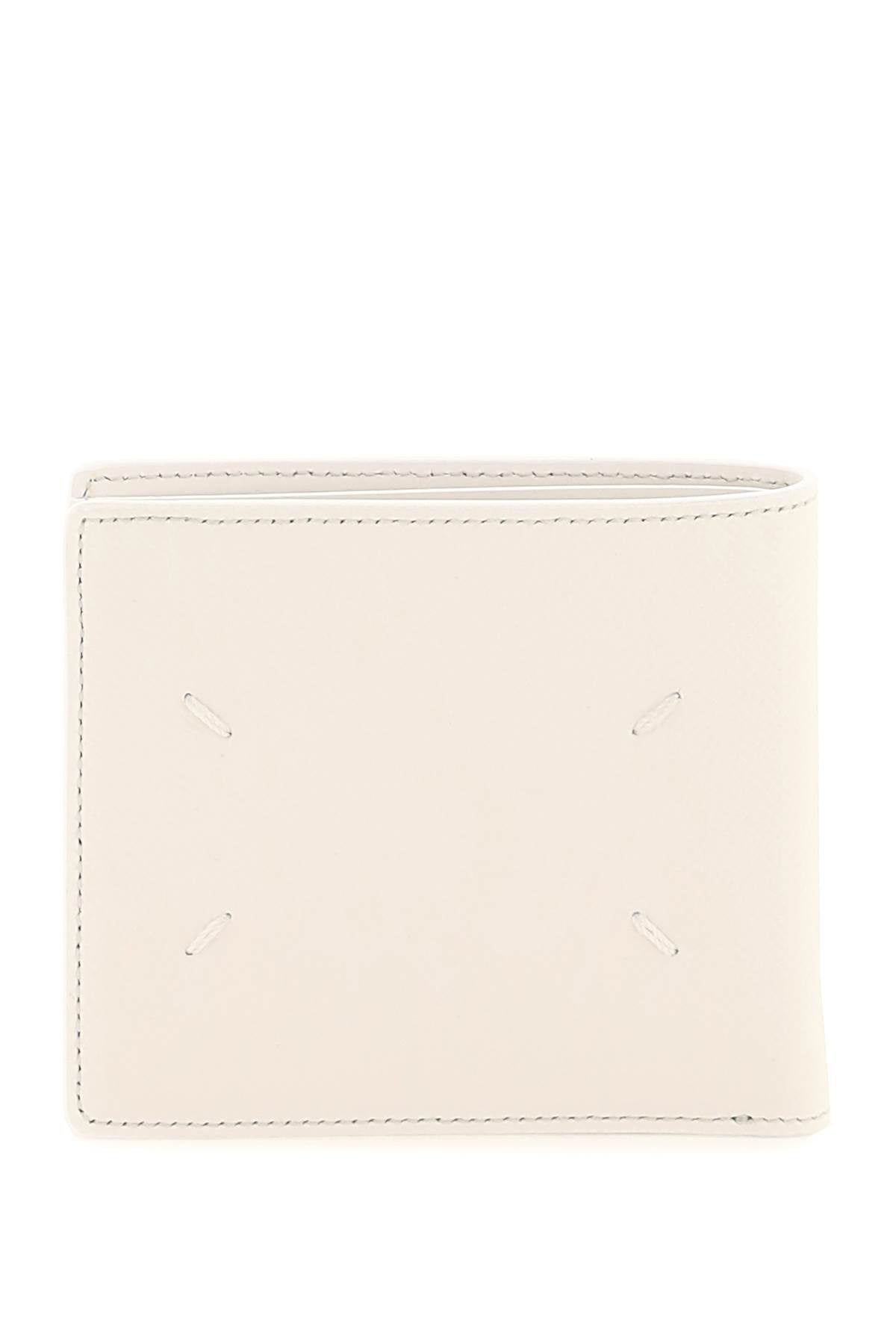 Maison Margiela Grained Leather Bi-Fold Wallet White