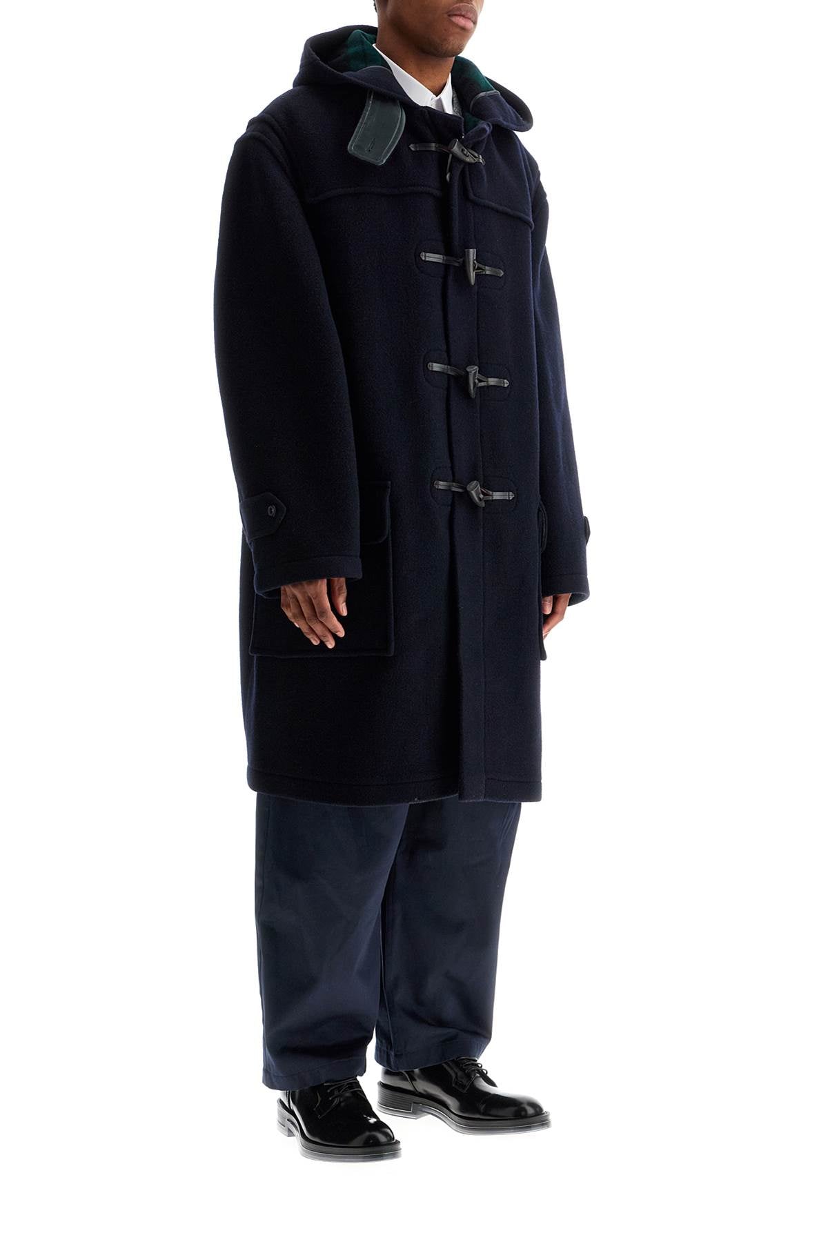 Maison Margiela Woolen Montgomery Coat With Hood