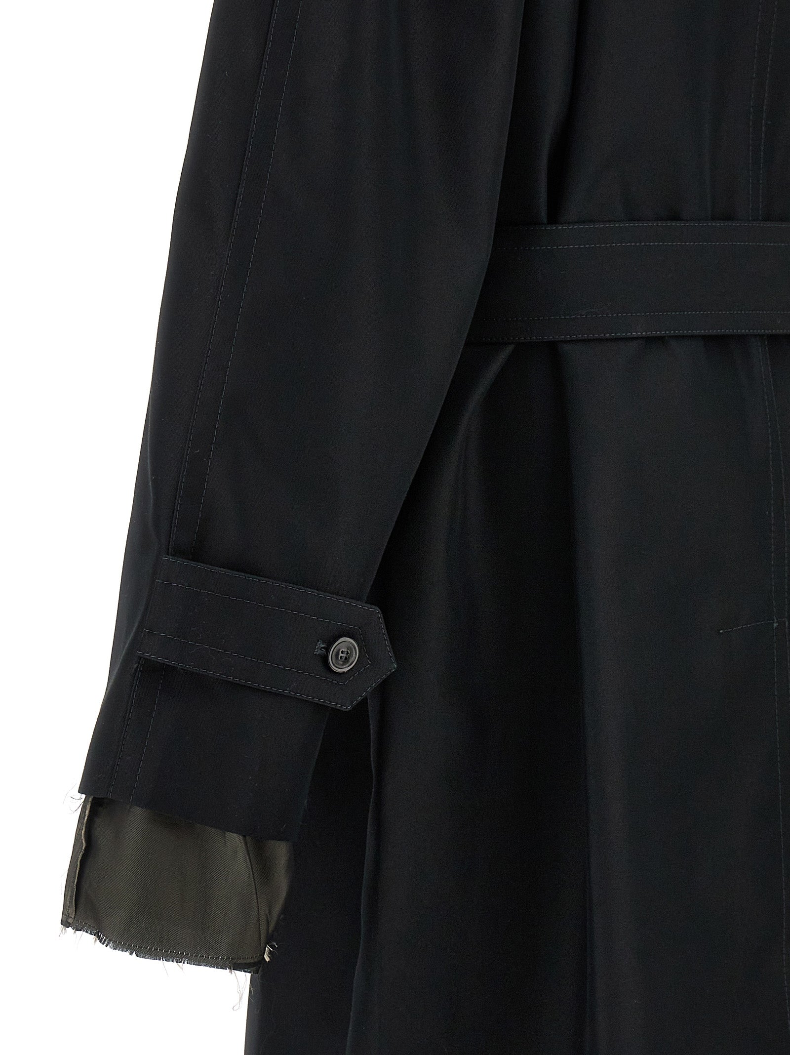 Maison Margiela Long Single-Breasted Trench Coat