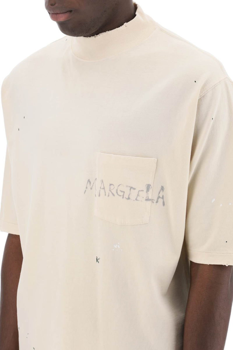 Maison Margiela Handwritten Logo T-Shirt With Written Text Neutral