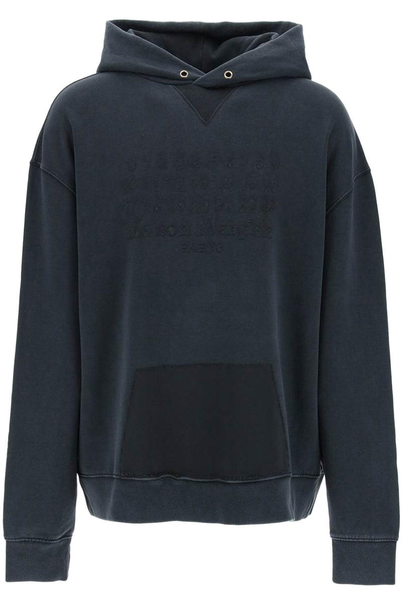 Maison Margiela Hoodie With Reverse Logo Hooded Black