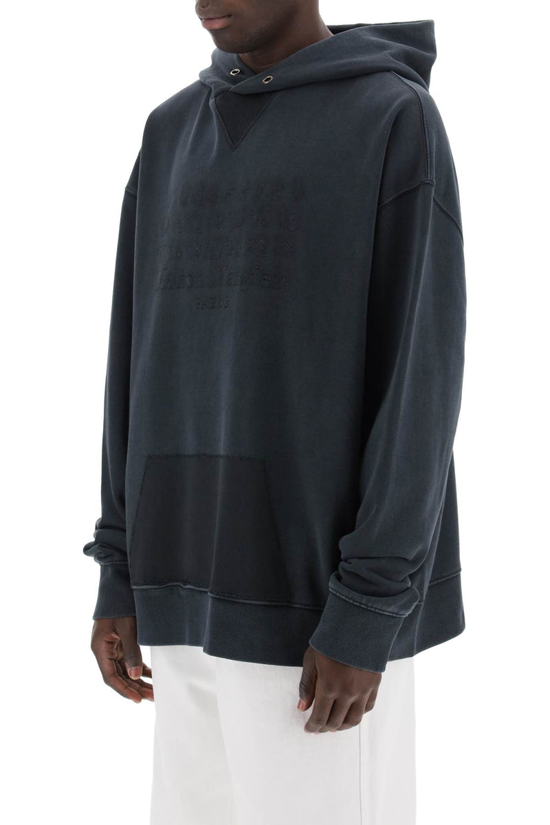 Maison Margiela Hoodie With Reverse Logo Hooded Black