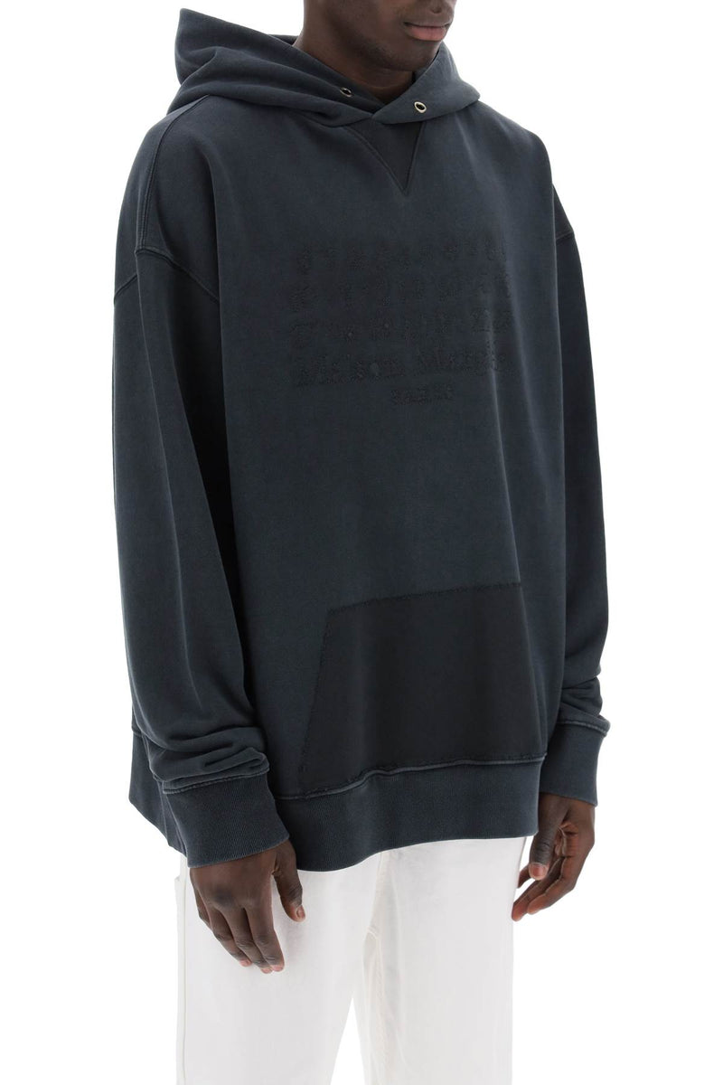 Maison Margiela Hoodie With Reverse Logo Hooded Black