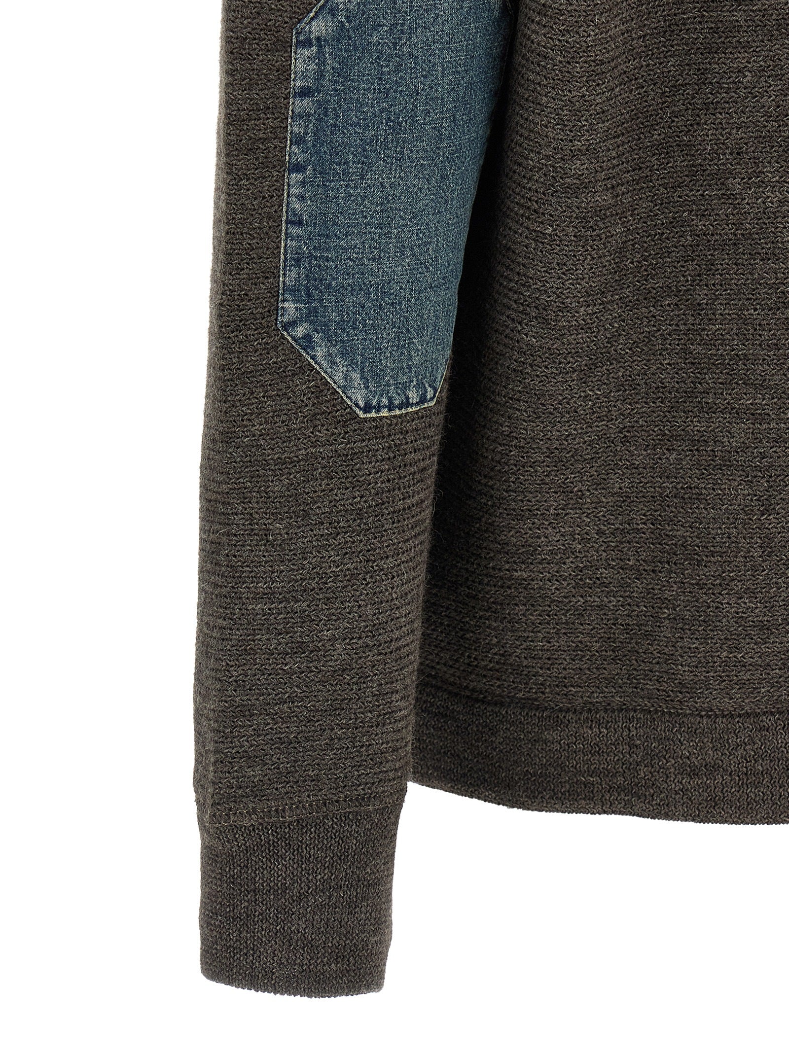 Maison Margiela 'Elbow Patch Quarter-Zip ' Reversible Sweater