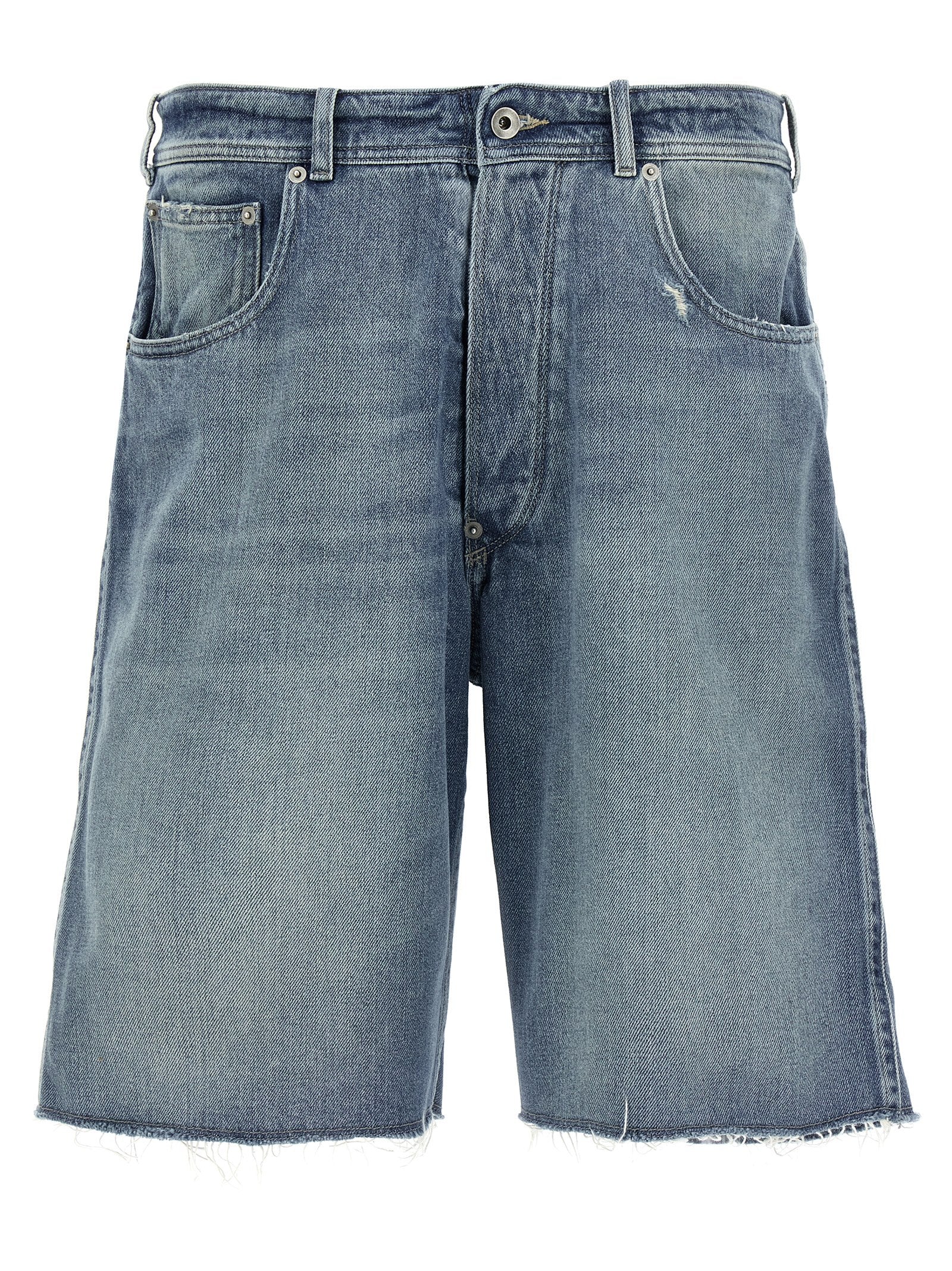 Maison Margiela Denim Buckle Bermuda Shorts