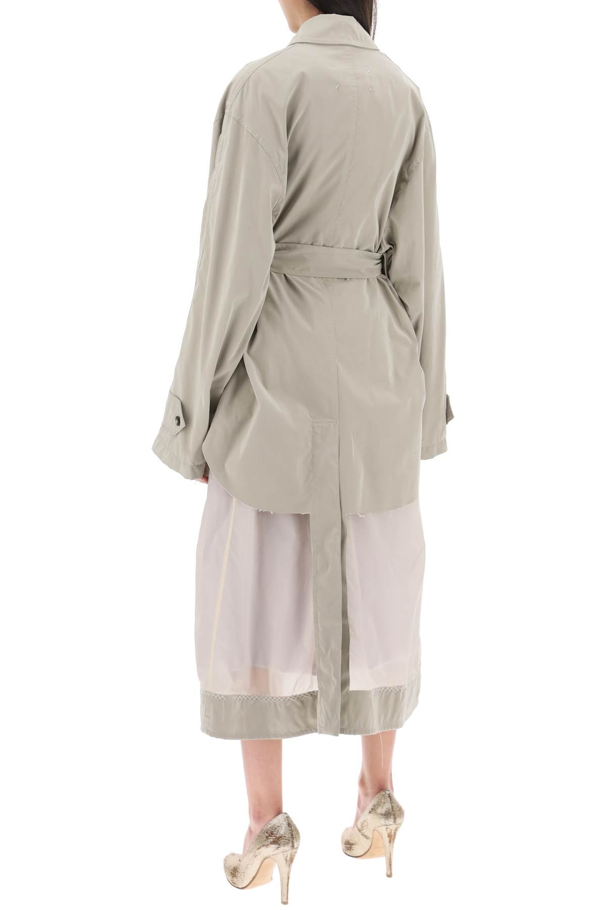 Maison Margiela Reversible Trench Coat With Déco