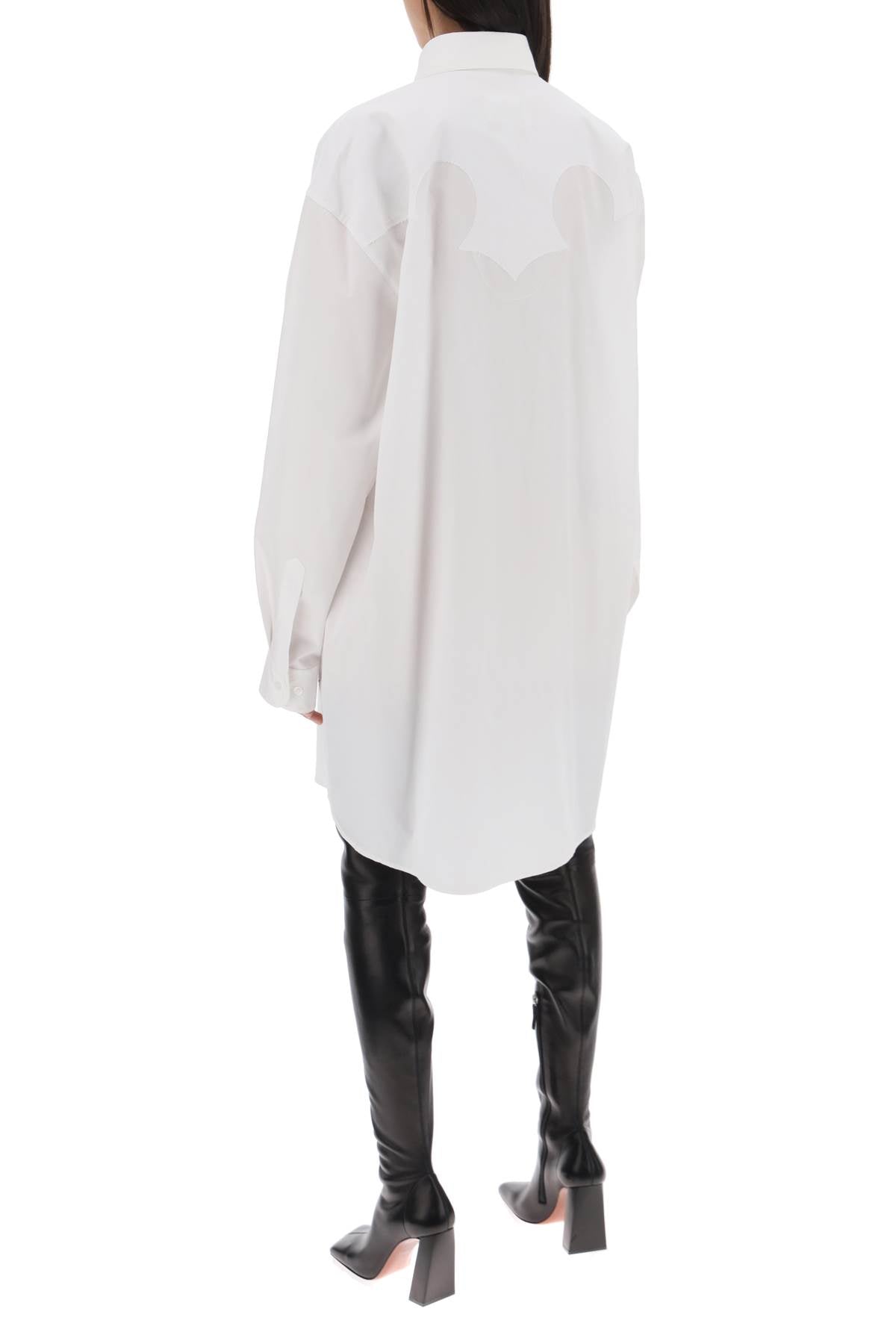 Maison Margiela Poplin Shirt Dress In Eight Words