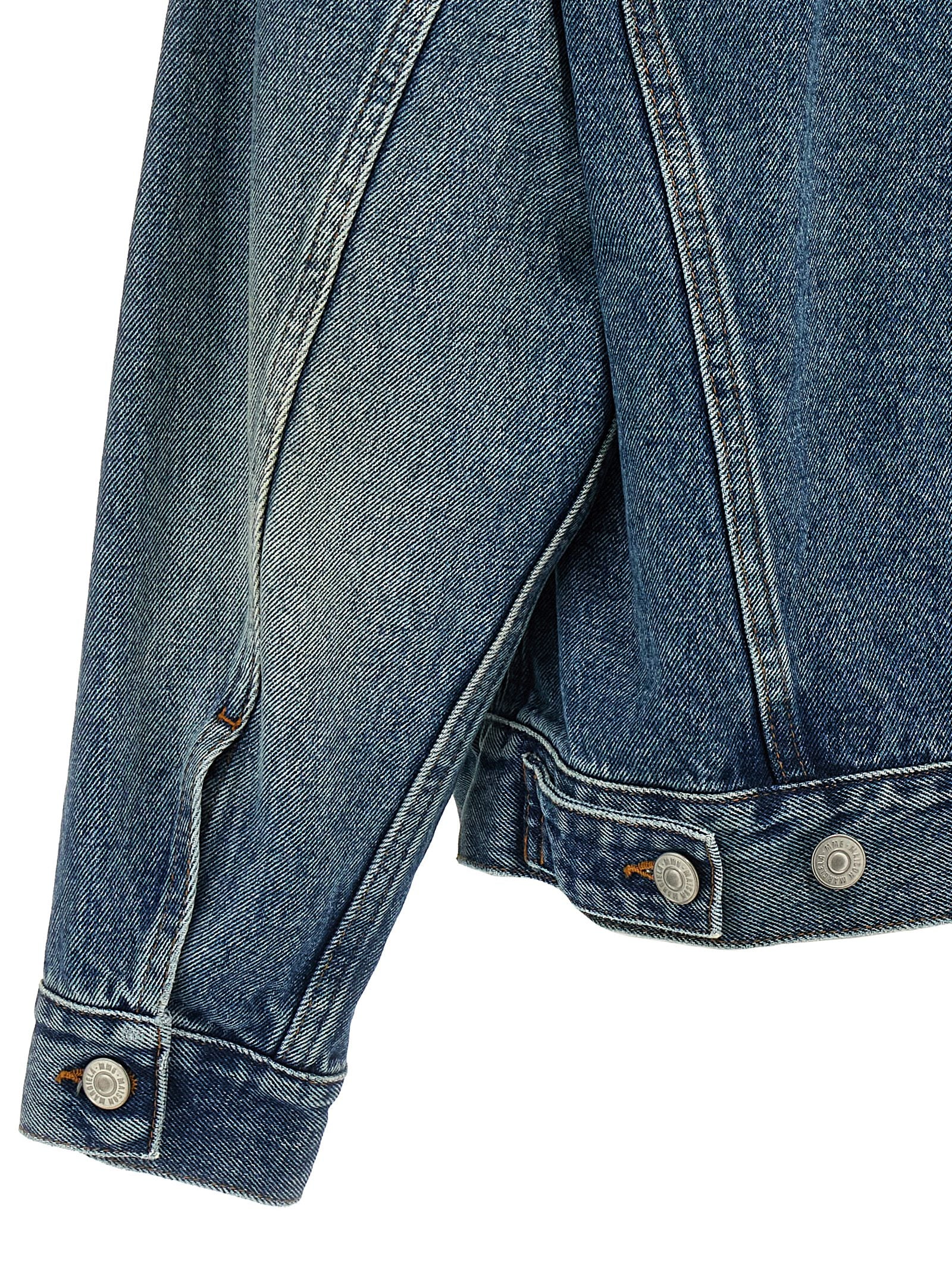 Mm6 Maison Margiela Cut-Out Denim Jacket