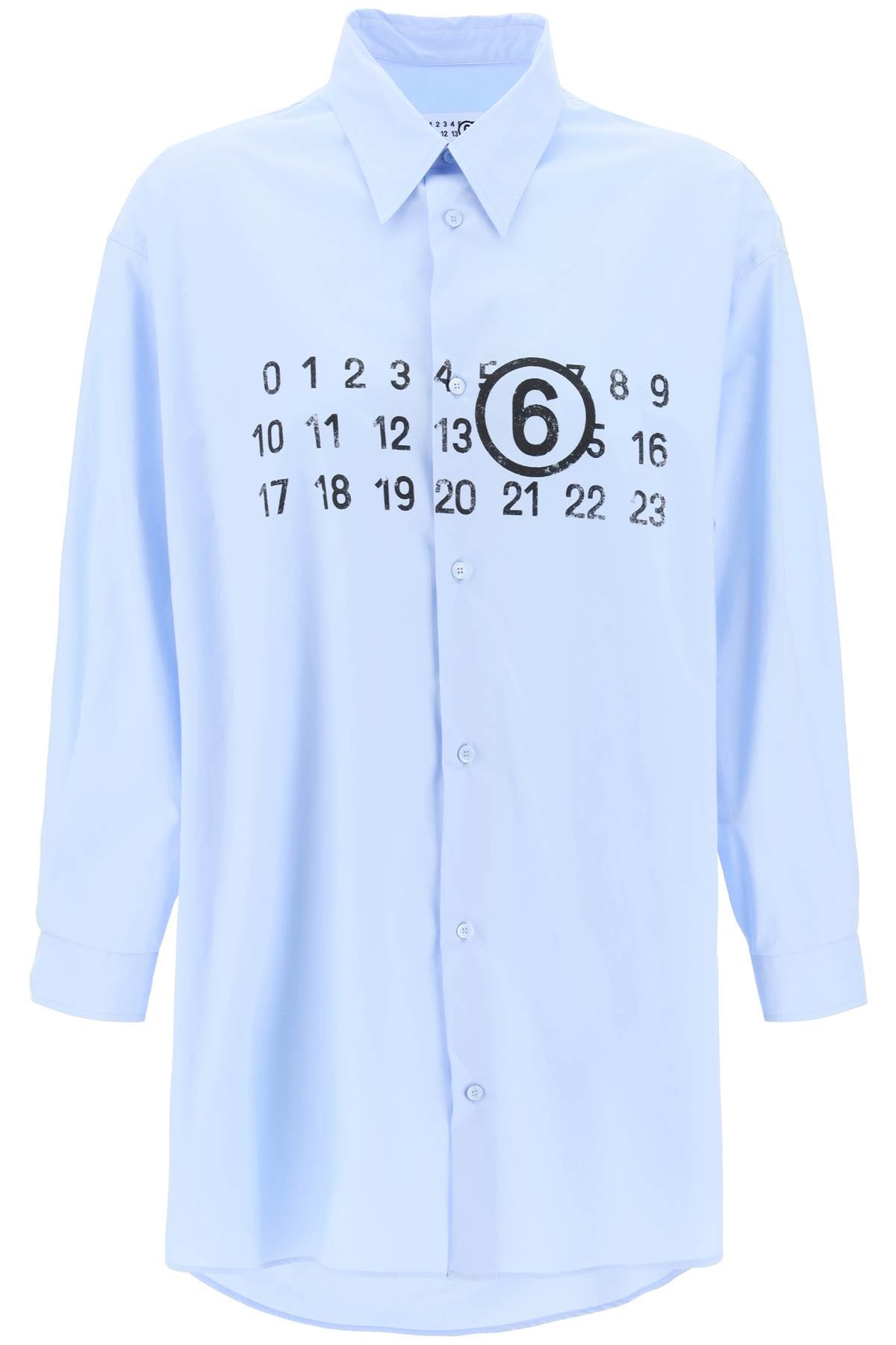 Mm6 Maison Margiela Shirt Dress With Numeric Logo