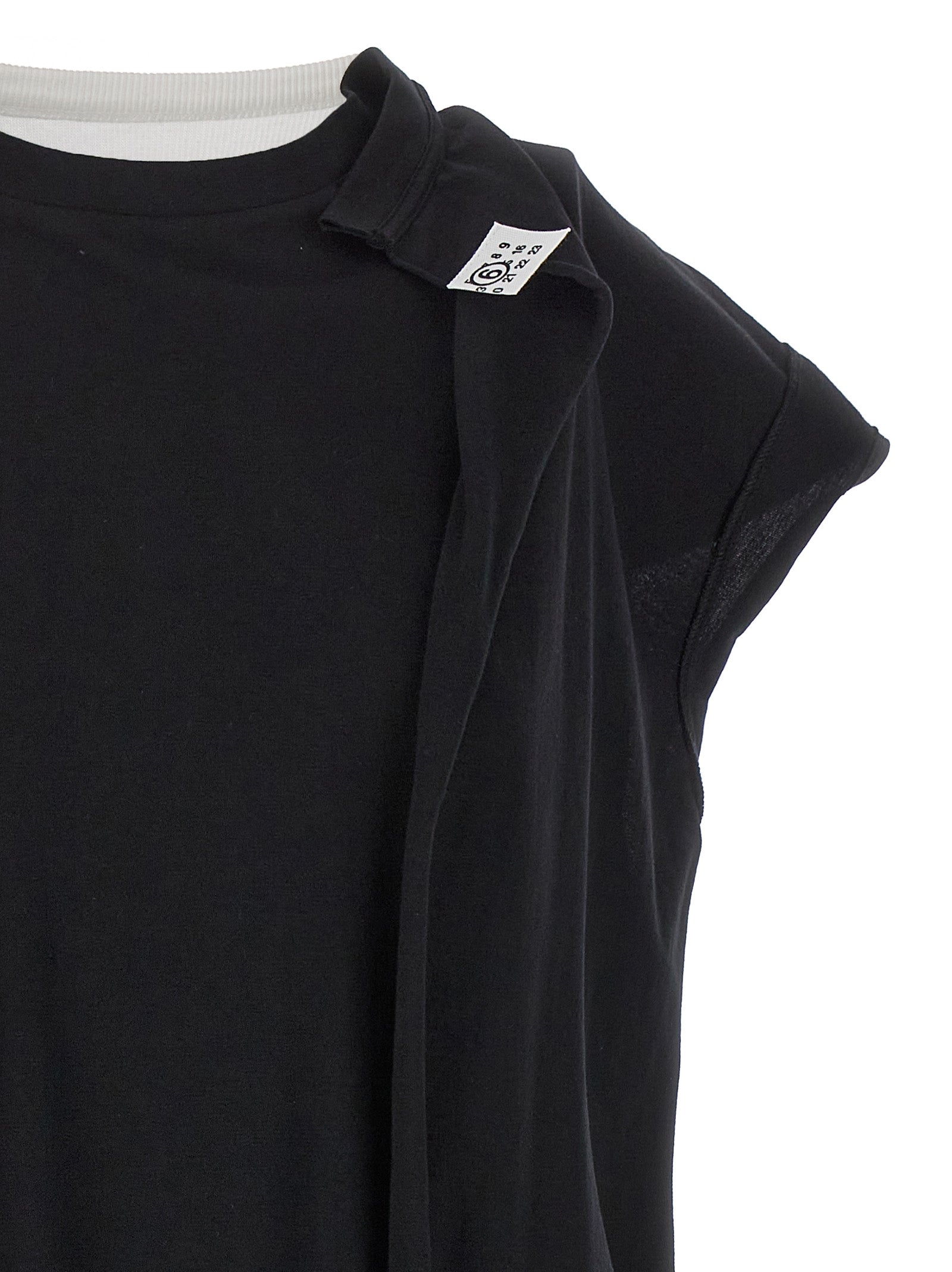 Mm6 Maison Margiela Contrast Retro T-Shirt Dress