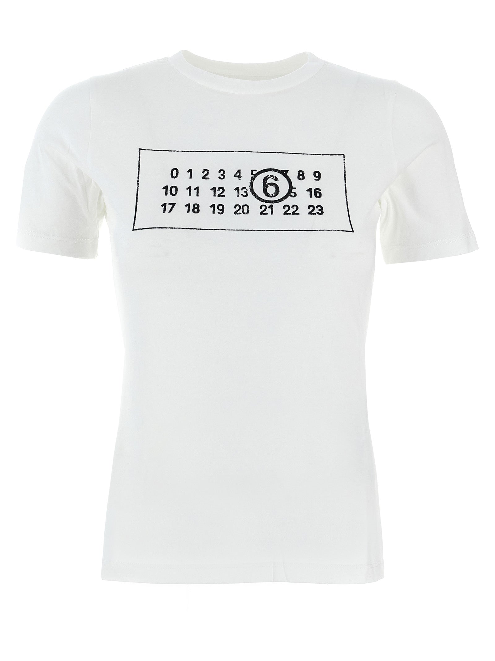 Mm6 Maison Margiela Logo Print T-Shirt