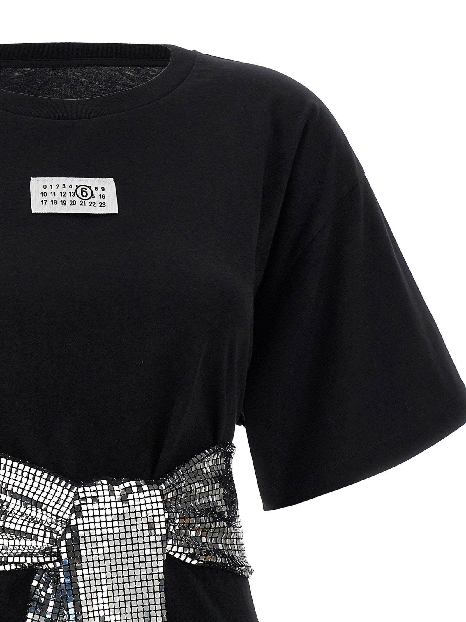 Mm6 Maison Margiela Sequin Gloves T-Shirt