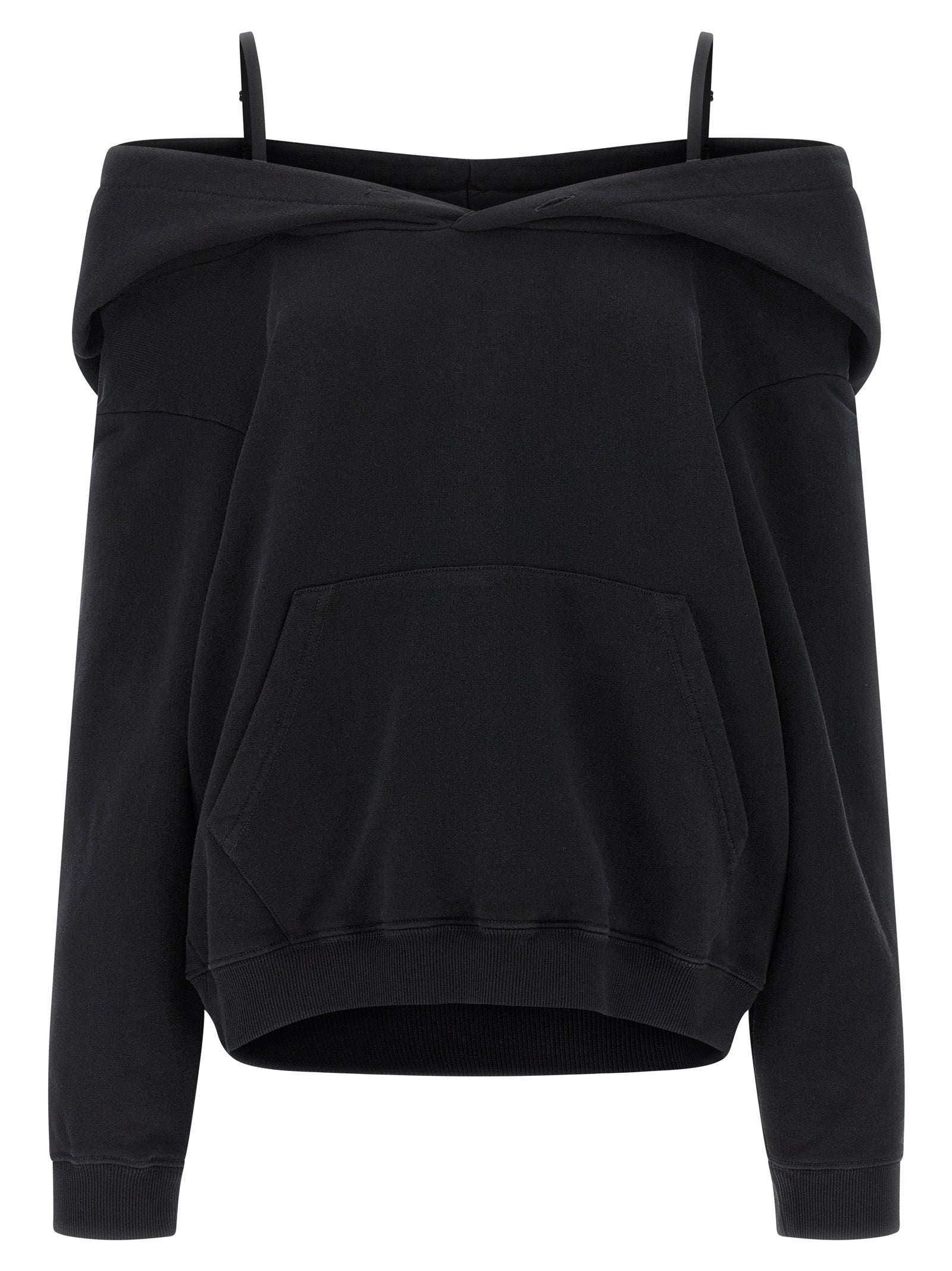 Mm6 Maison Margiela Off-Shoulder Hoodie