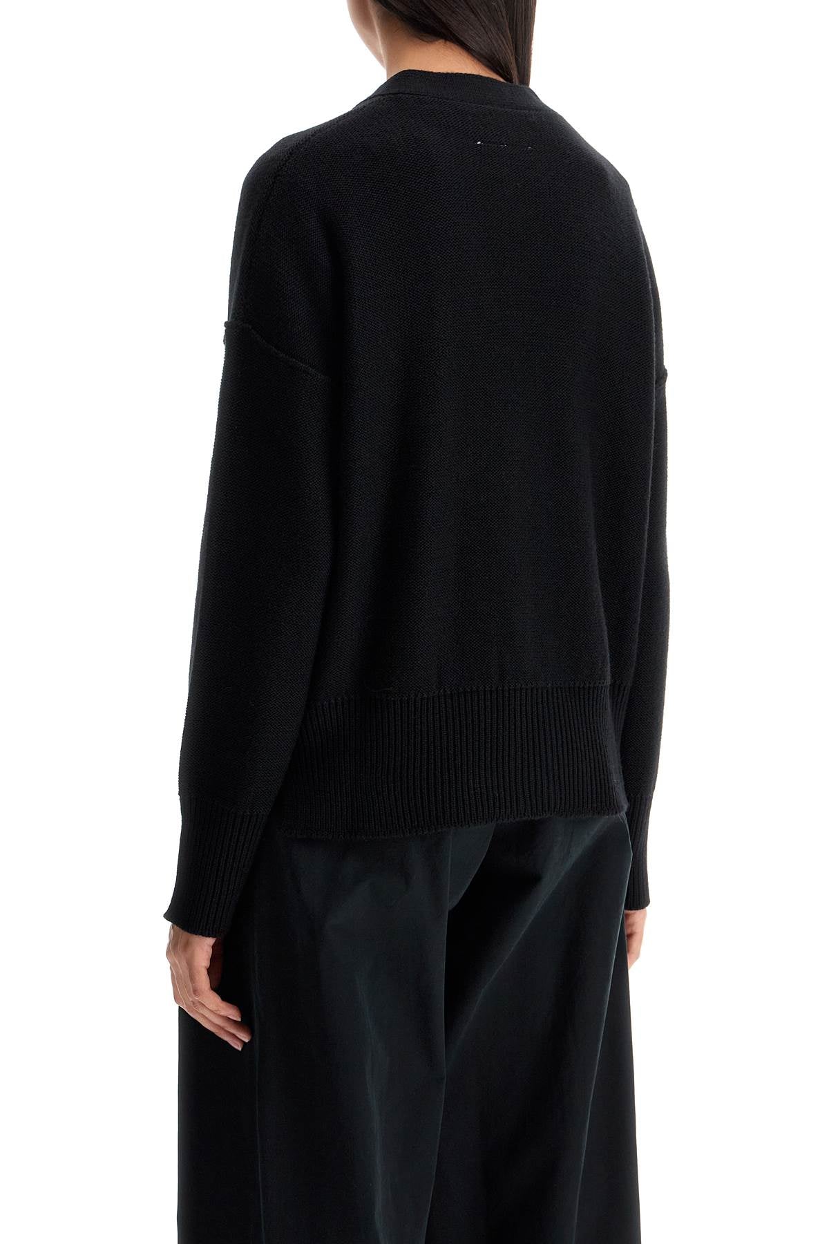 Mm6 Maison Margiela Destroyed Cardigan Sweater