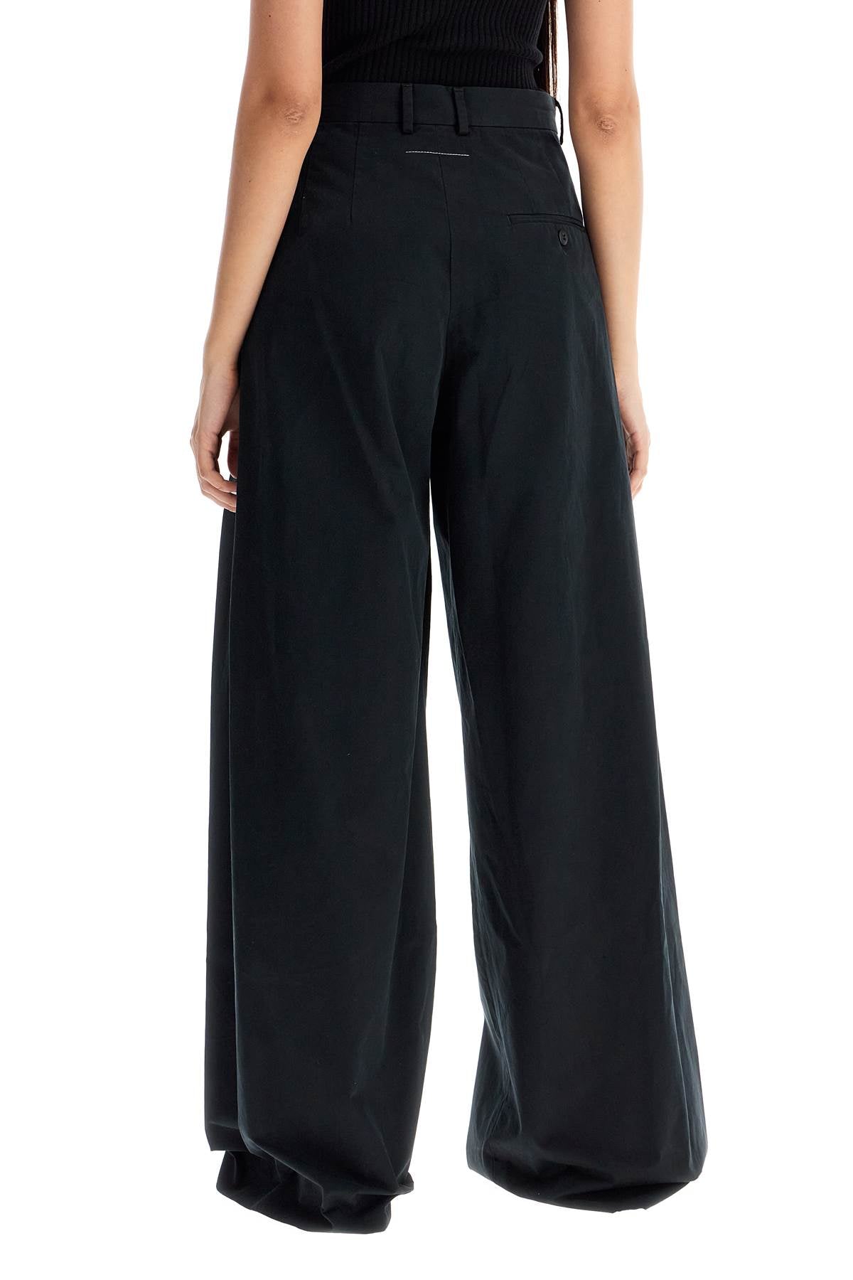 Mm6 Maison Margiela Wide-Legged Pants With Pleats