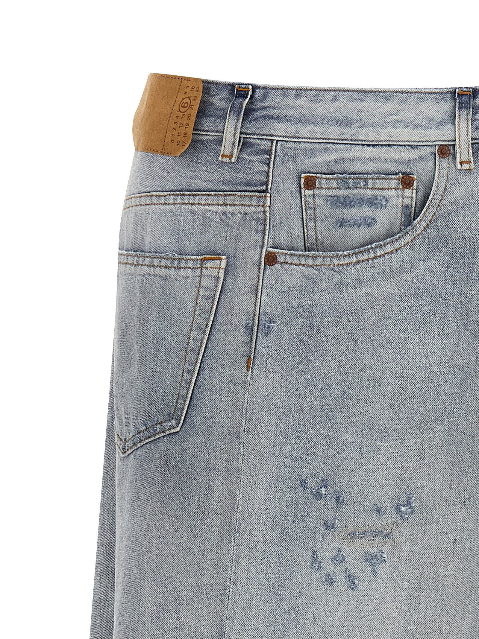 Mm6 Maison Margiela Asymmetrical Construction Skirt