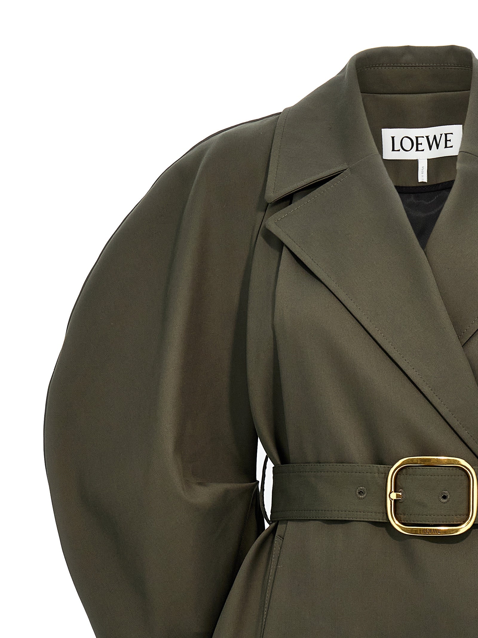 Loewe Double-Breasted Drill Trench Coat