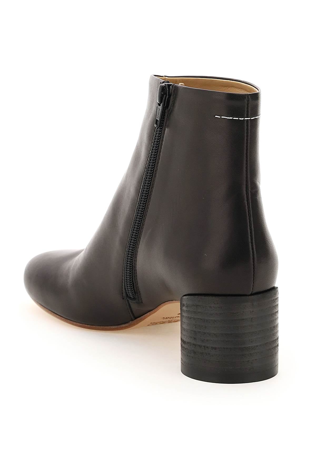 Mm6 Maison Margiela Leather Ankle Boots