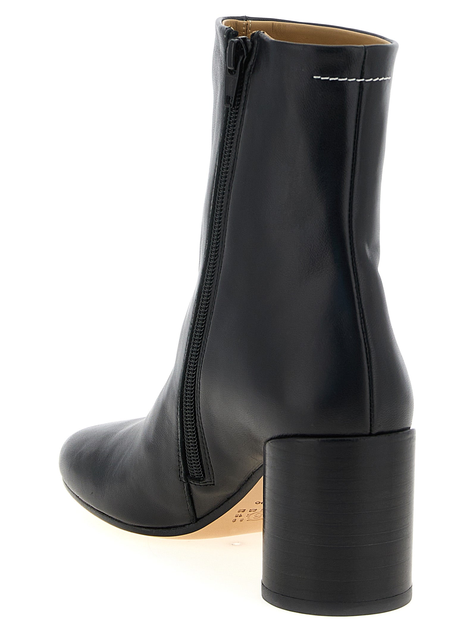 Mm6 Maison Margiela Leather Ankle Boots