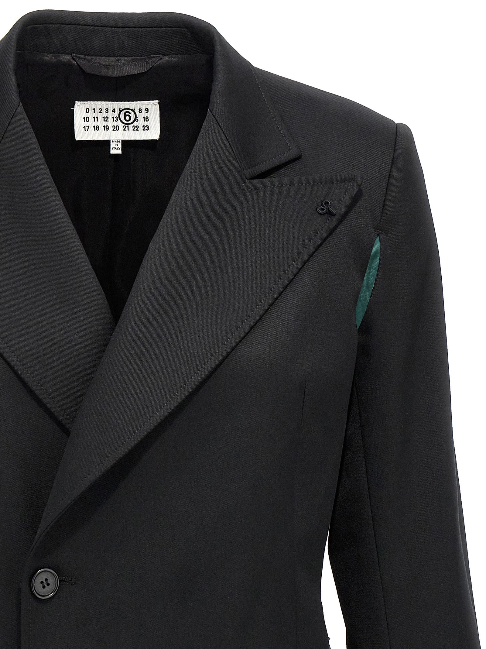 Mm6 Maison Margiela Unfinished Double-Breasted Blazer