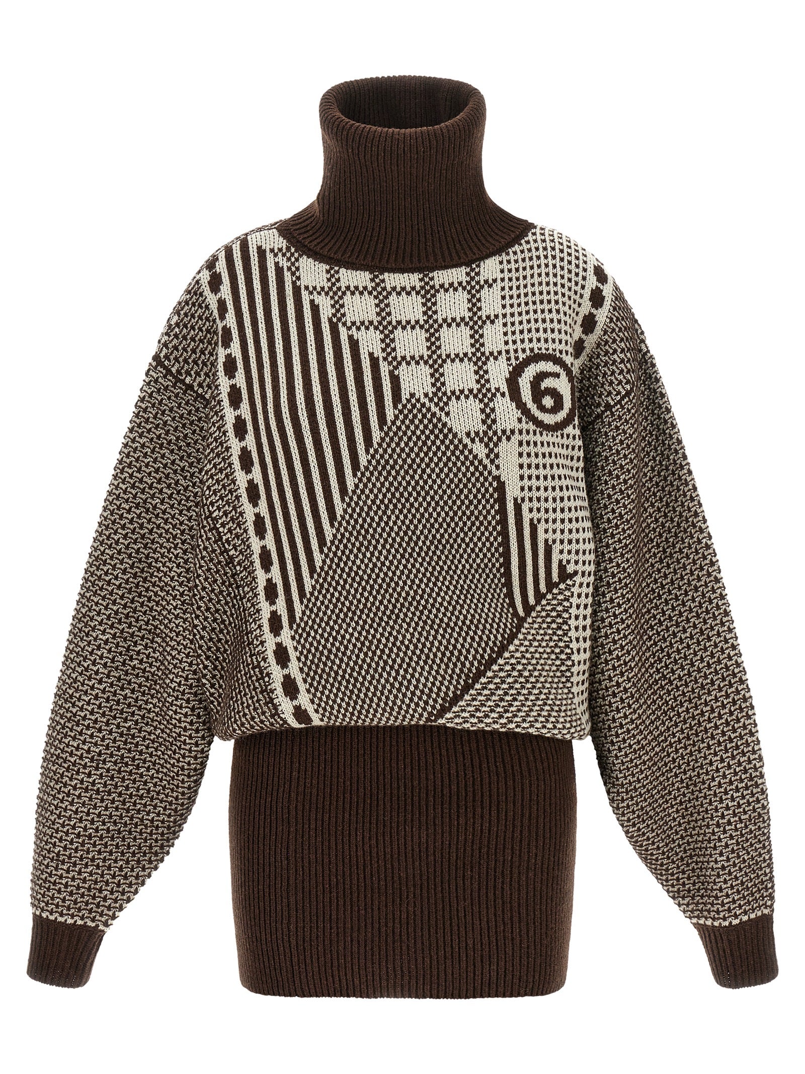 Mm6 Maison Margiela 'Numeric Signature Mm6' Reversible Dress