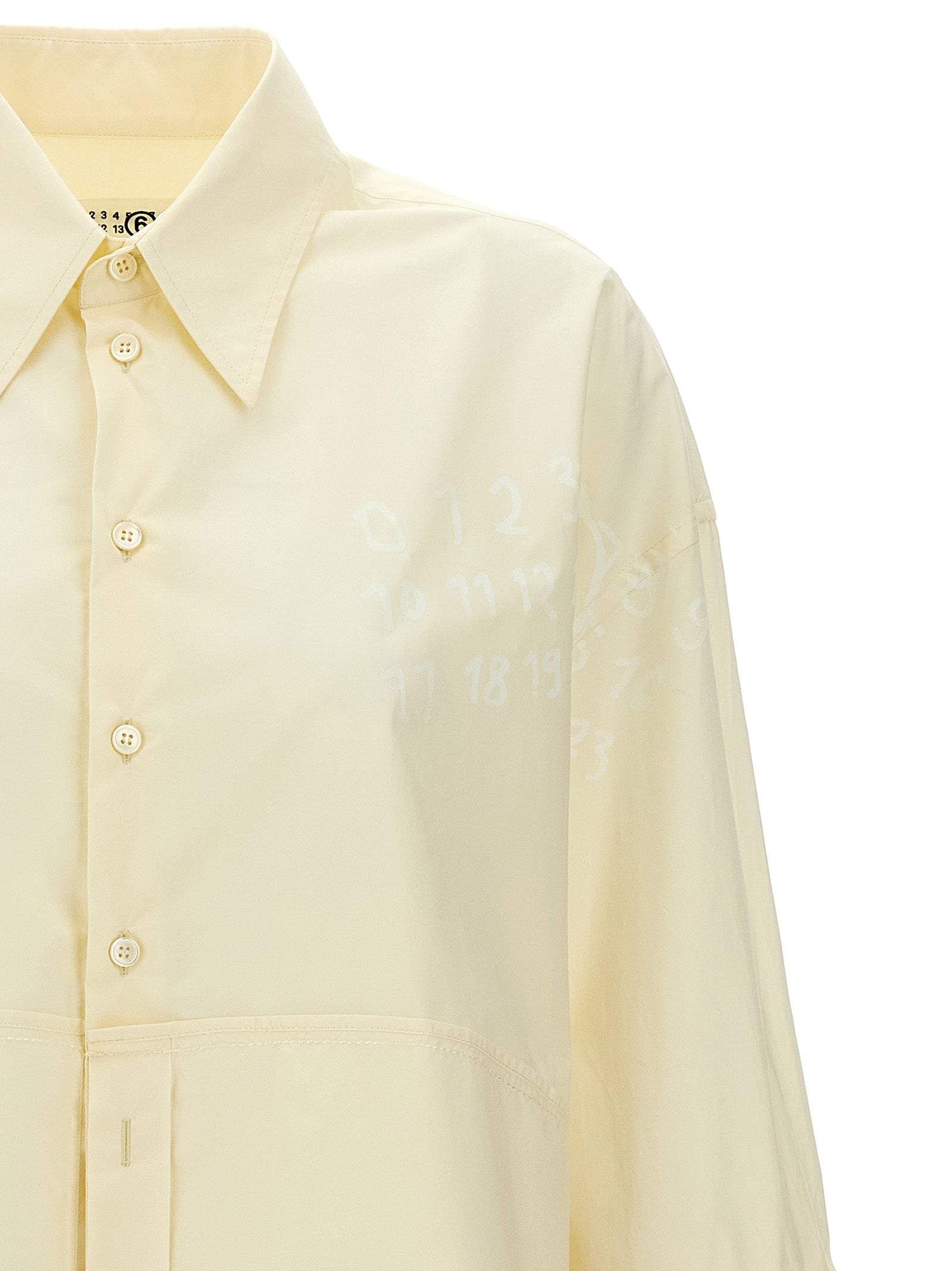 Mm6 Maison Margiela Logo Print Shirt