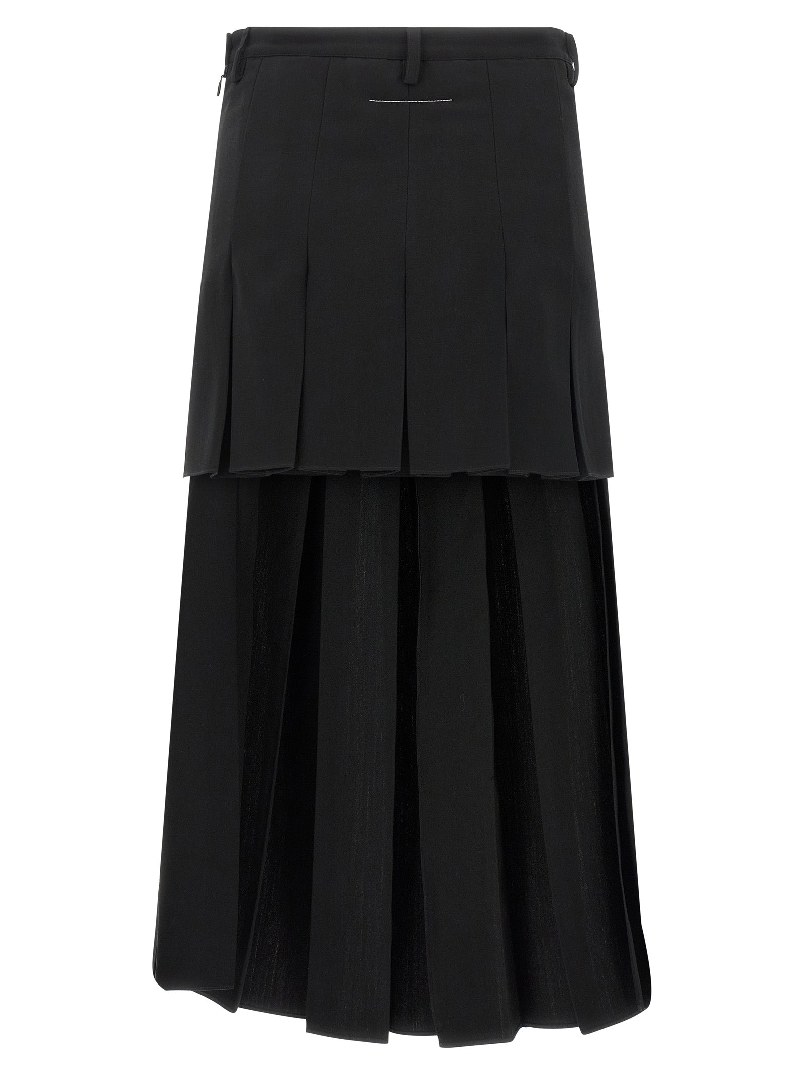 Mm6 Maison Margiela Overlapping Pleated Skirt