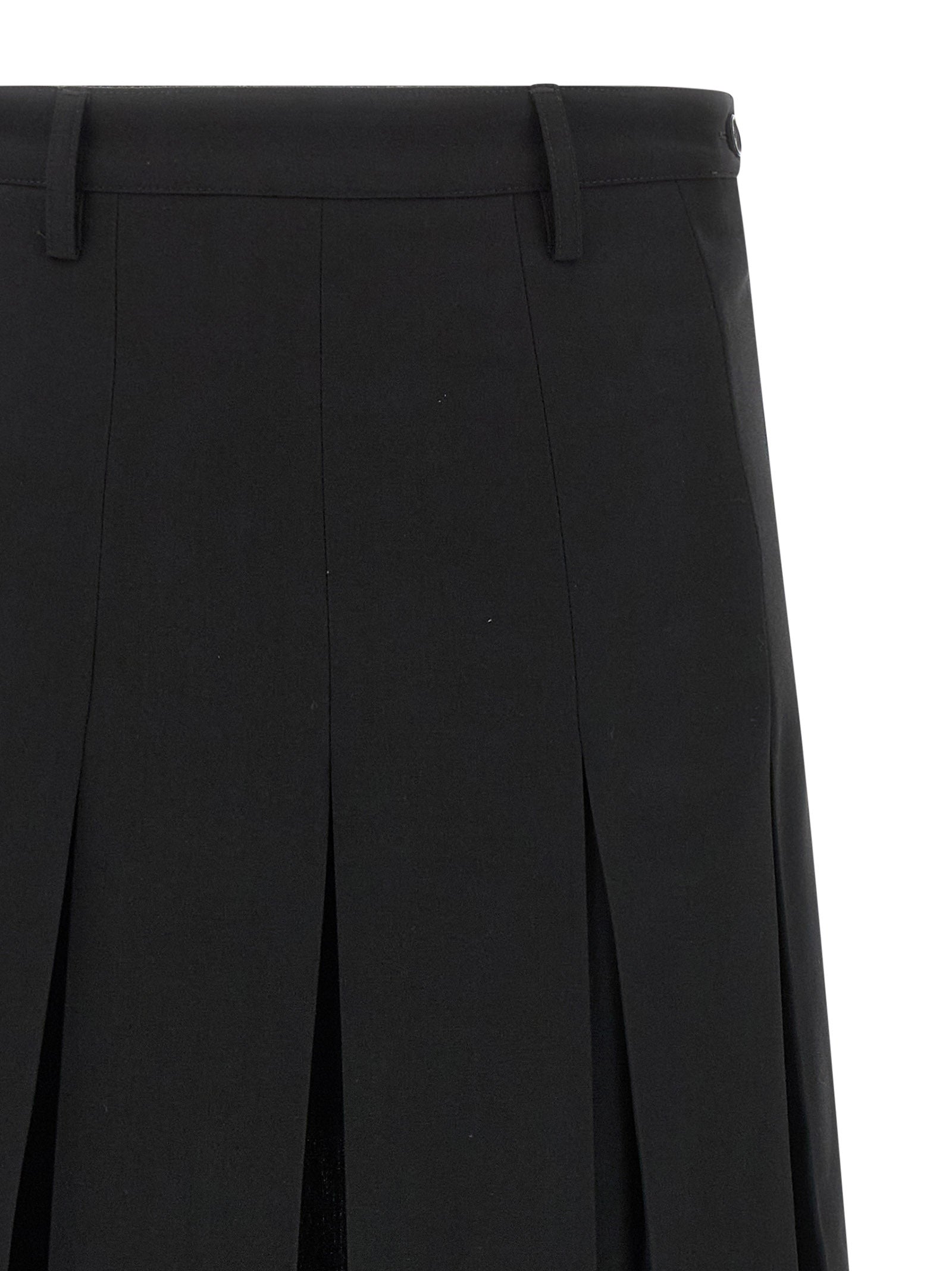 Mm6 Maison Margiela Overlapping Pleated Skirt
