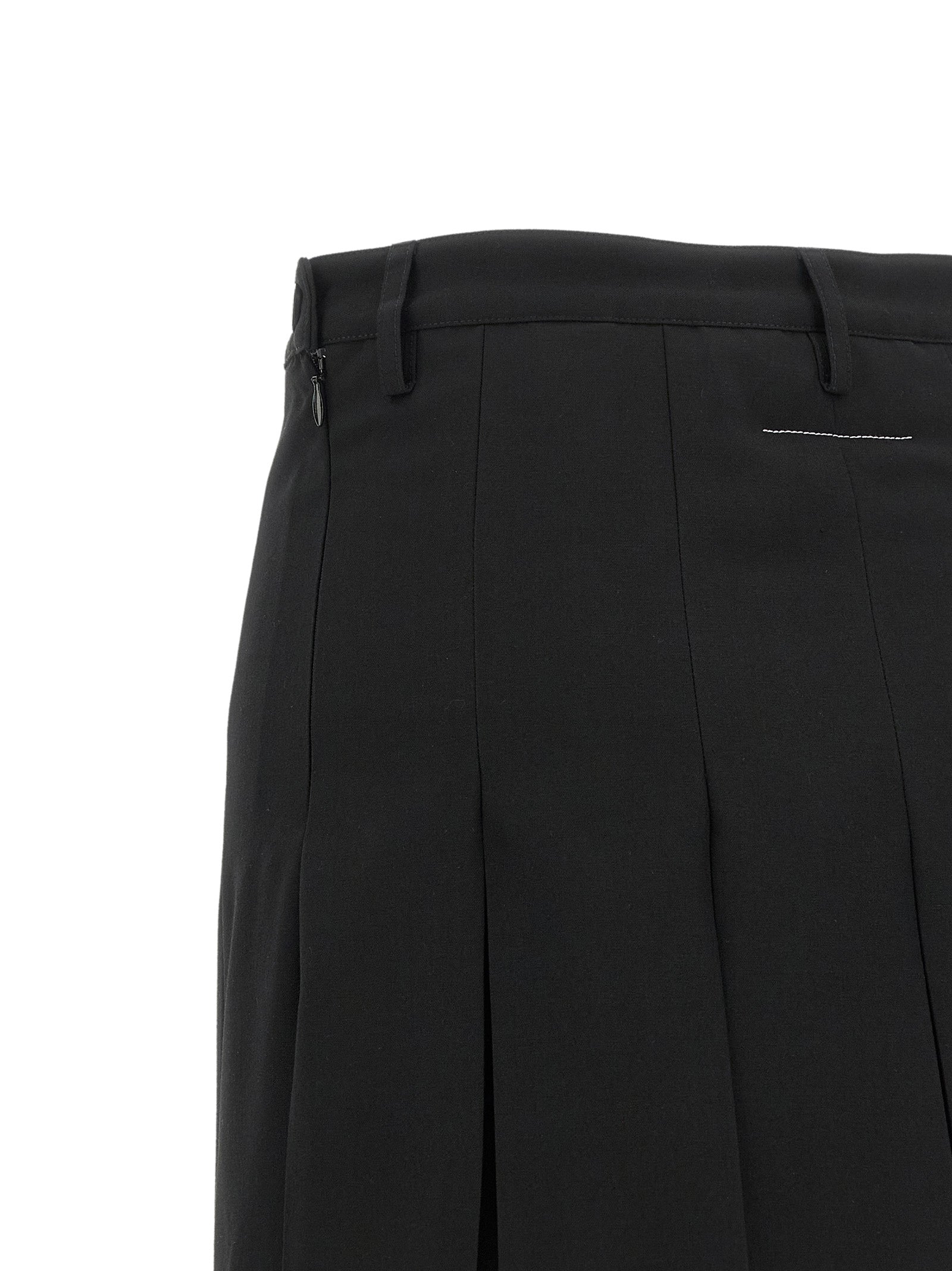 Mm6 Maison Margiela Overlapping Pleated Skirt