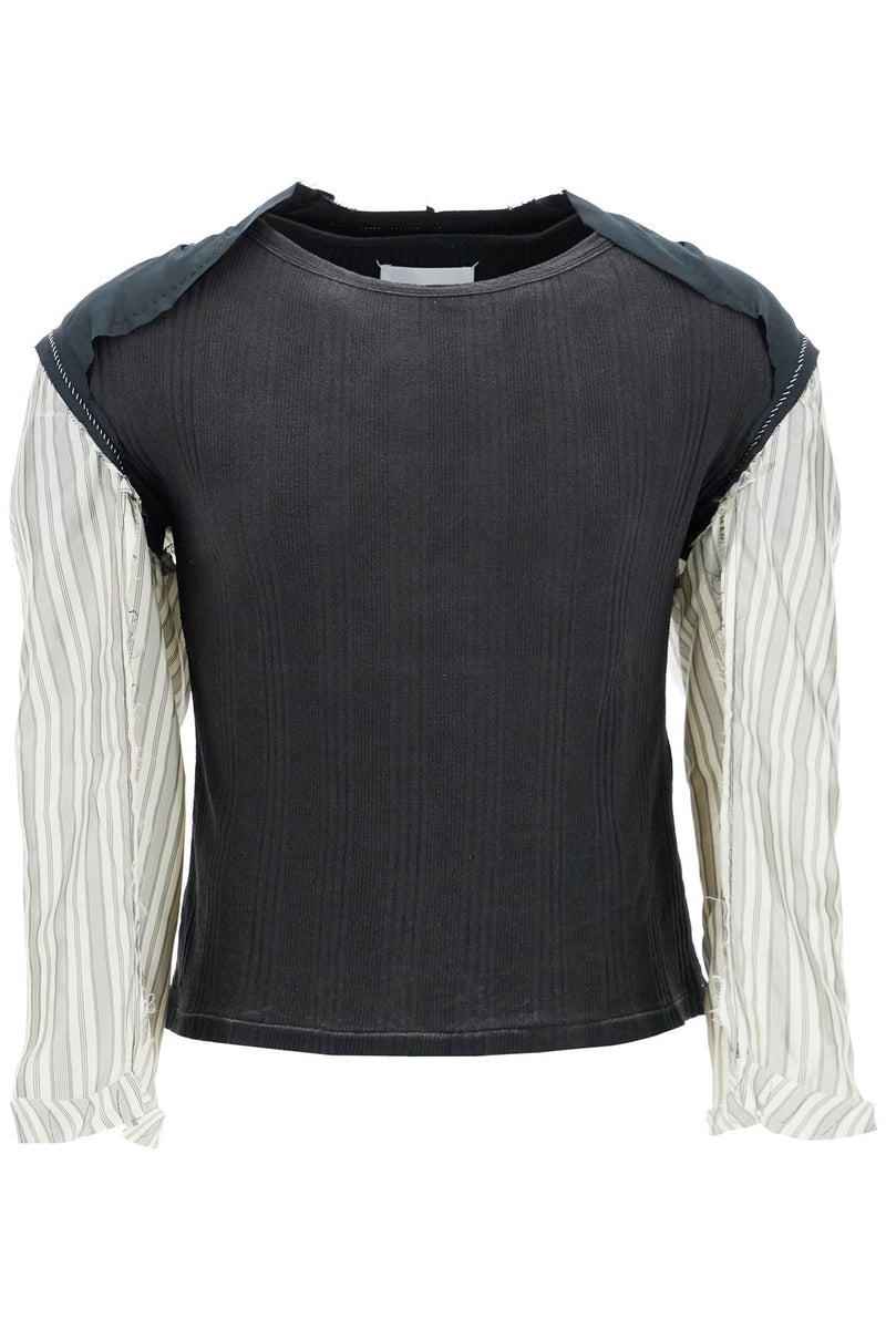 Maison Margiela 'Decorticated Sleeve T Black