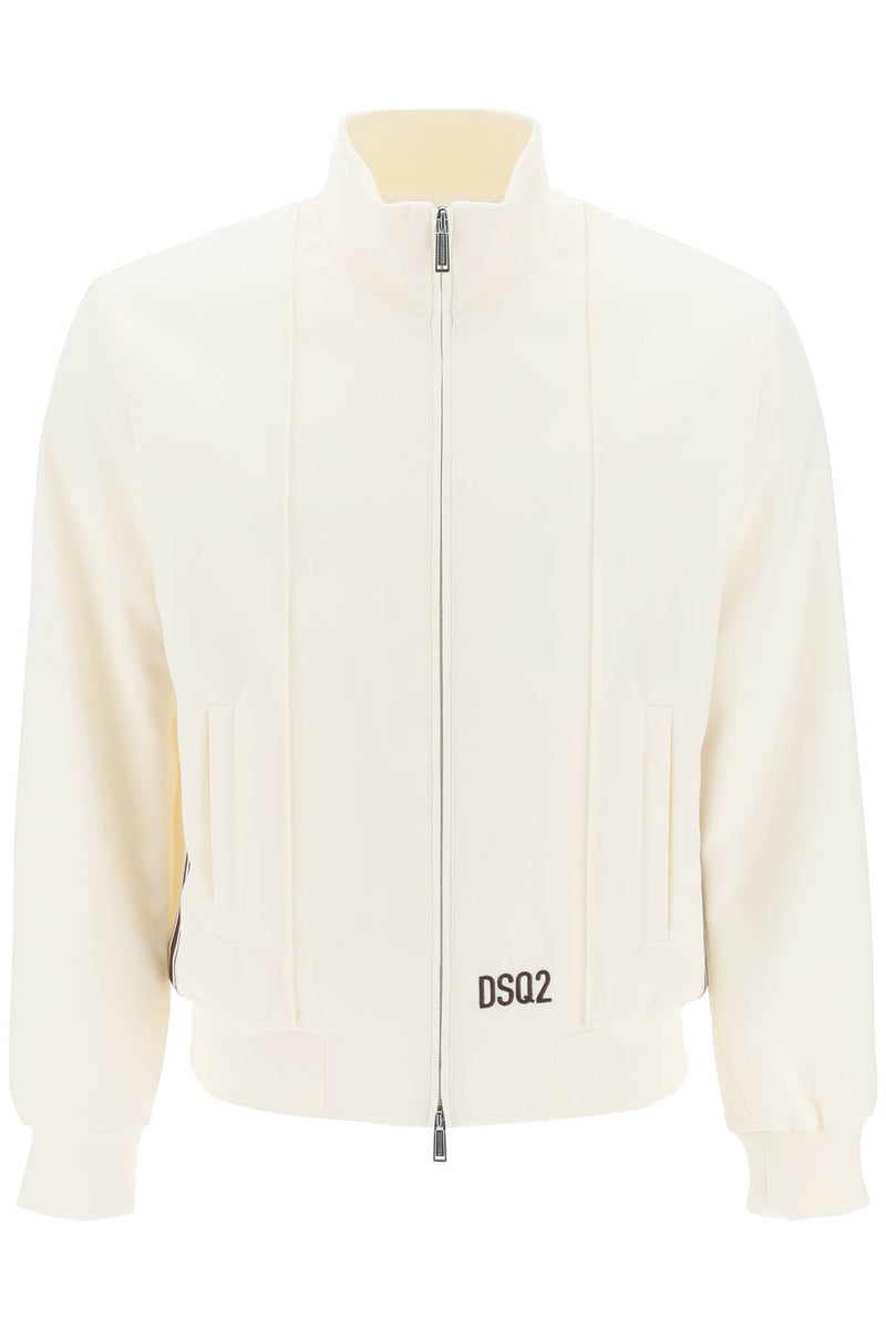 Dsquared2 Sweatshirt With Striped Bands White