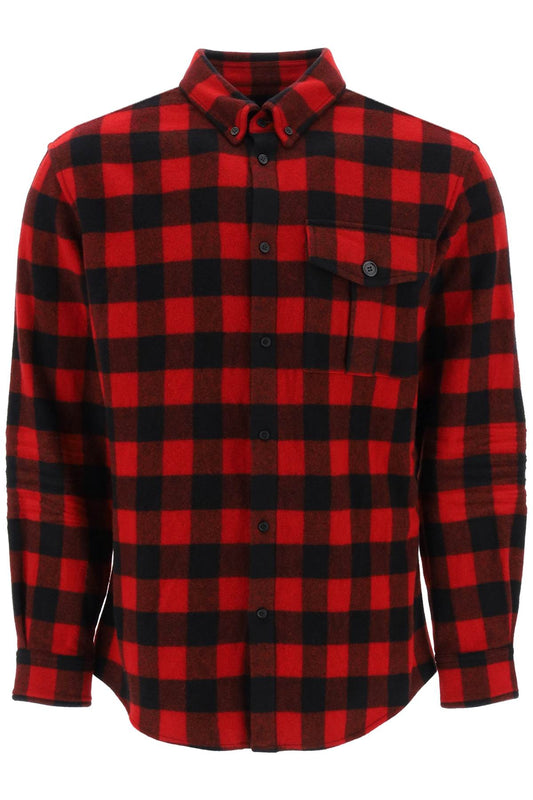 Dsquared2 Shirt With Check Motif And Back Logo Black