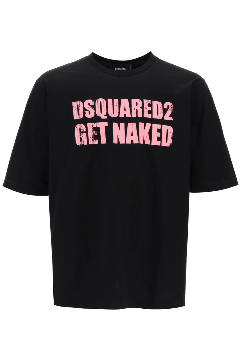 Dsquared2 Skater Fit Printed T-Shirt Black