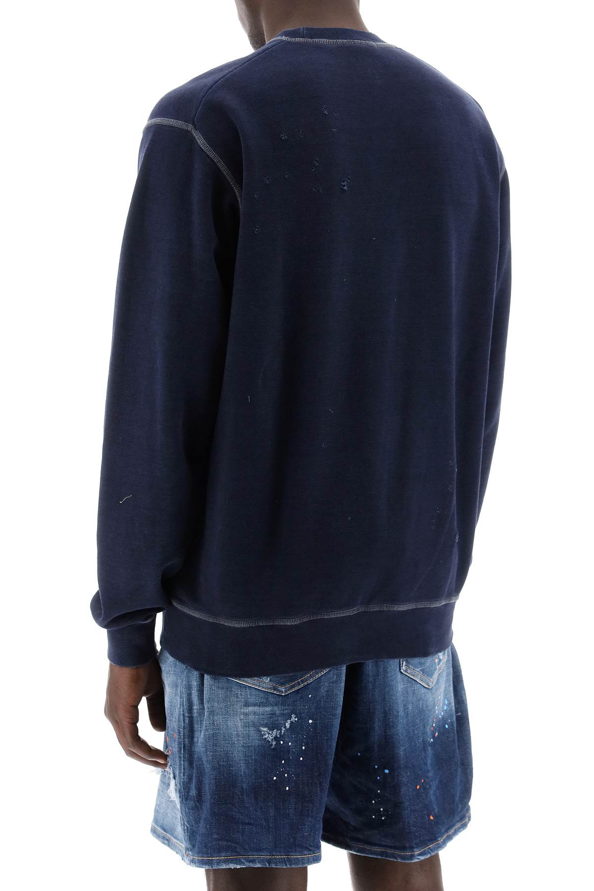 Dsquared2 Used Effect Cool Fit Sweatshirt