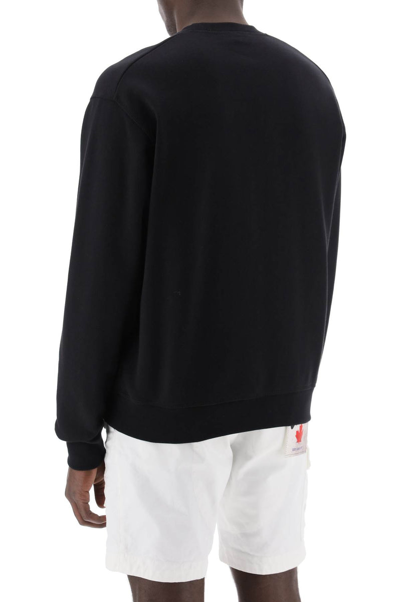 Dsquared2 Cool Fit Printed Sweatshirt Black